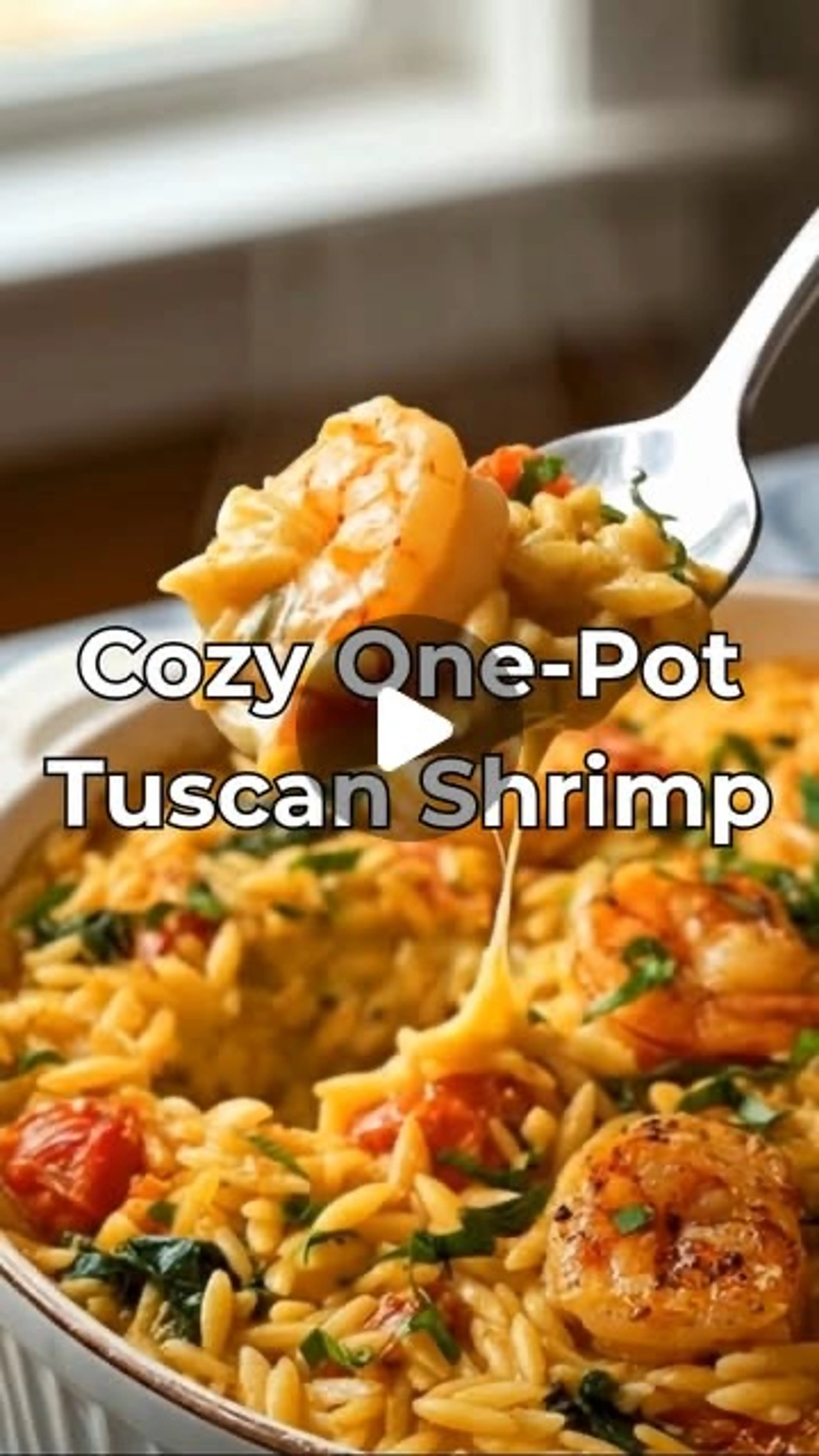 One Pan Tuscan Shrimp And Orzo