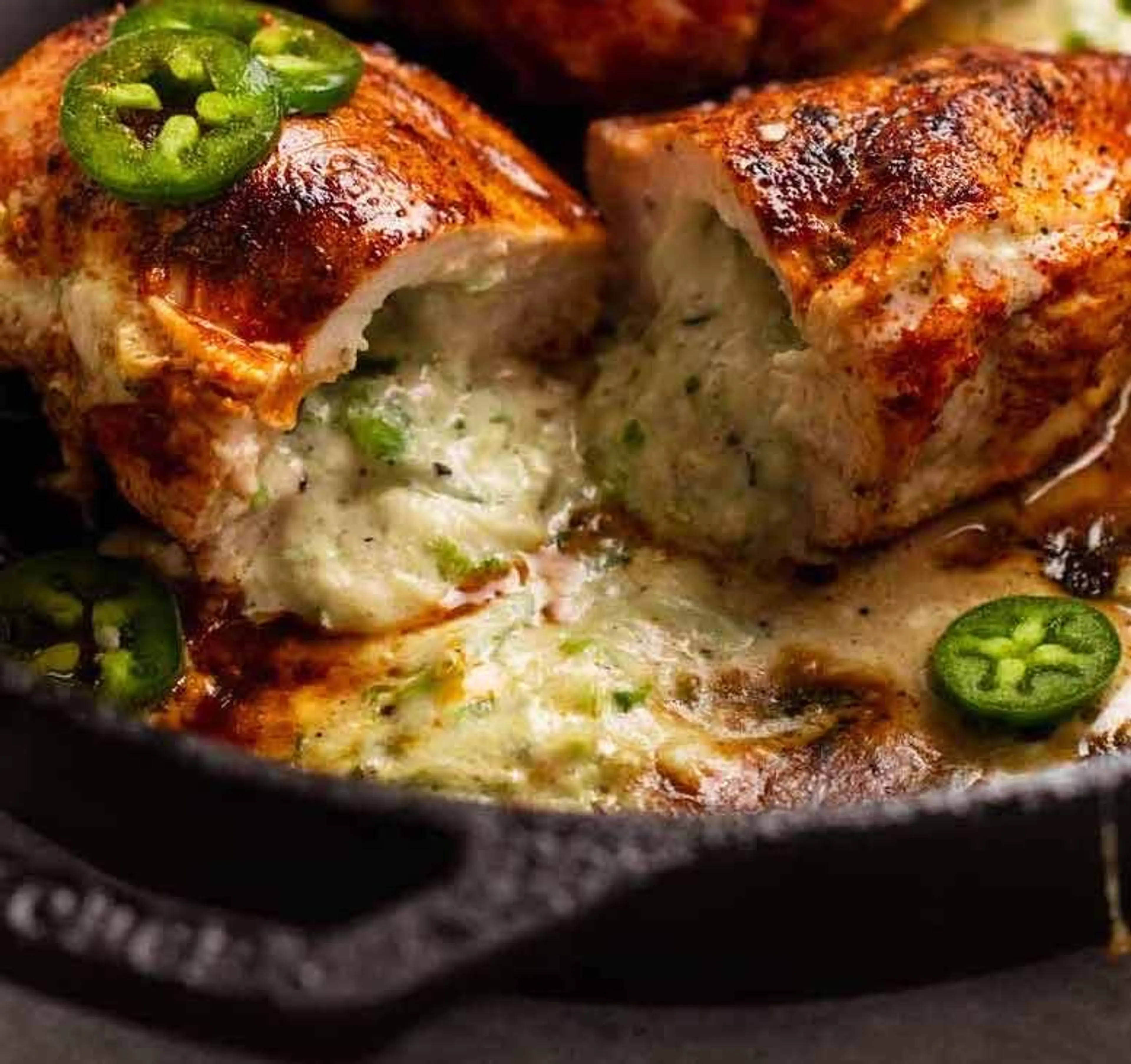 Jalapeño popper stuffed chicken