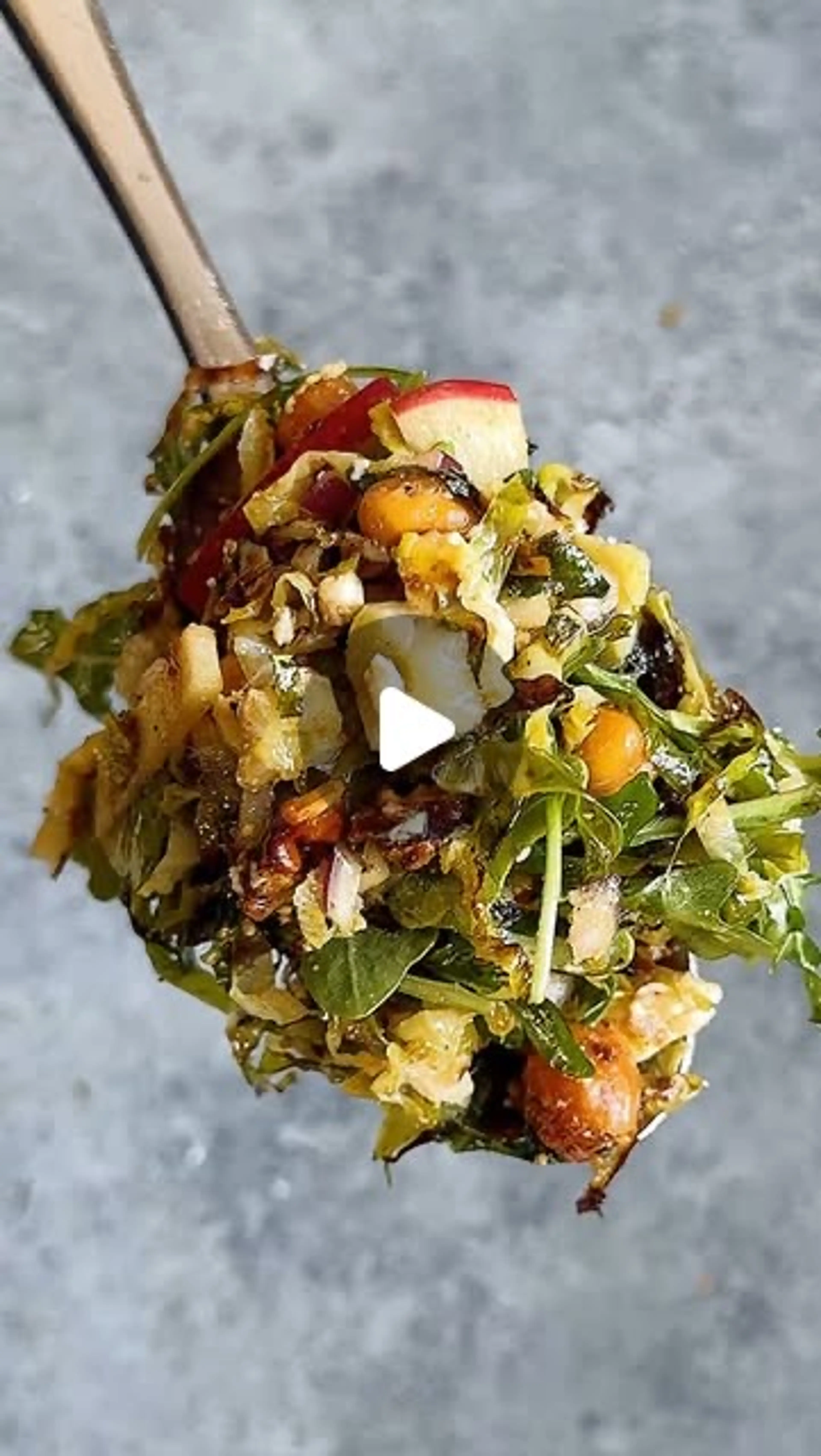 Roasted Brussels Salad with Charred Lemon Vinaigrette
