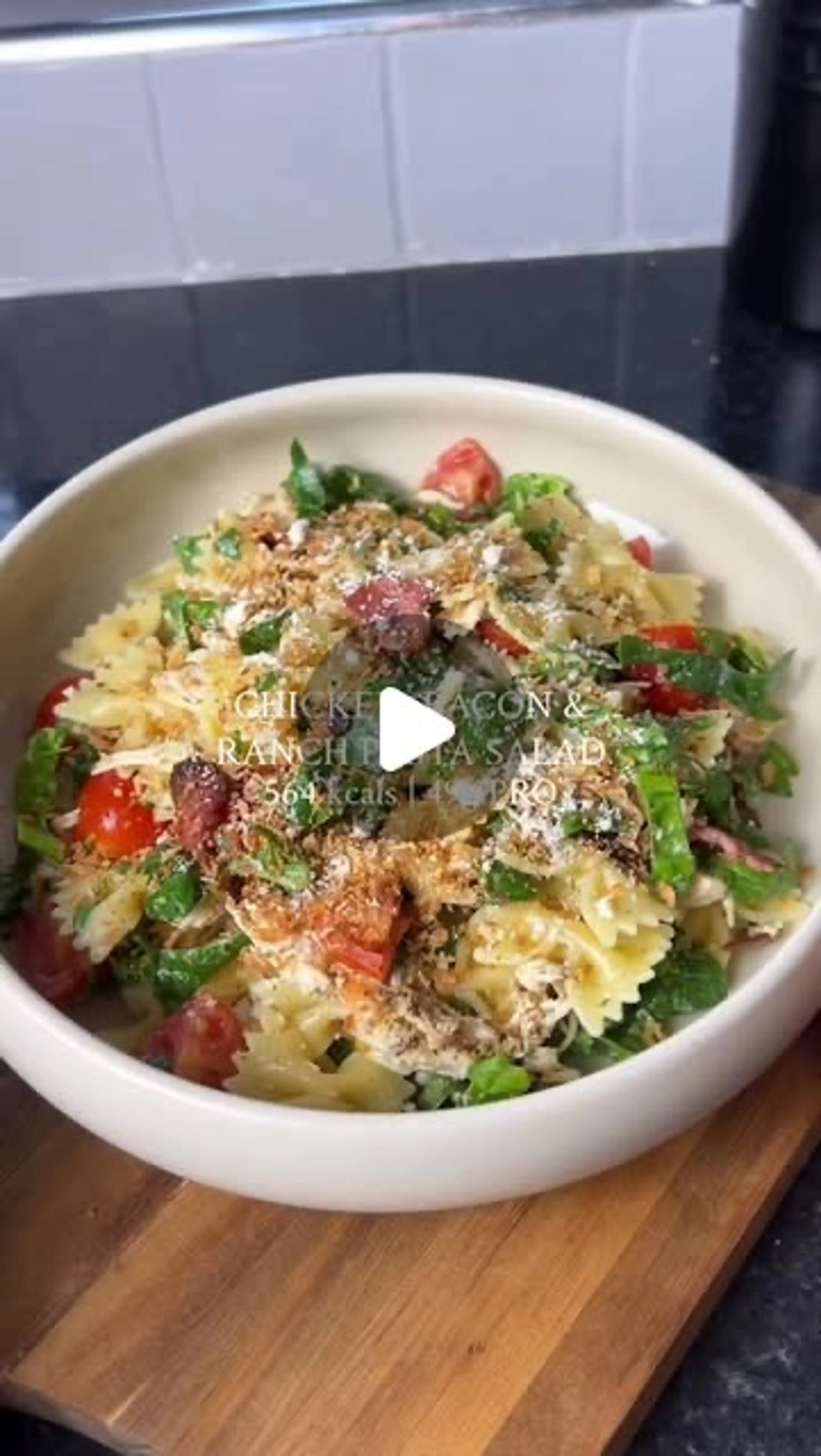 Chicken, Bacon & Ranch Pasta Salad