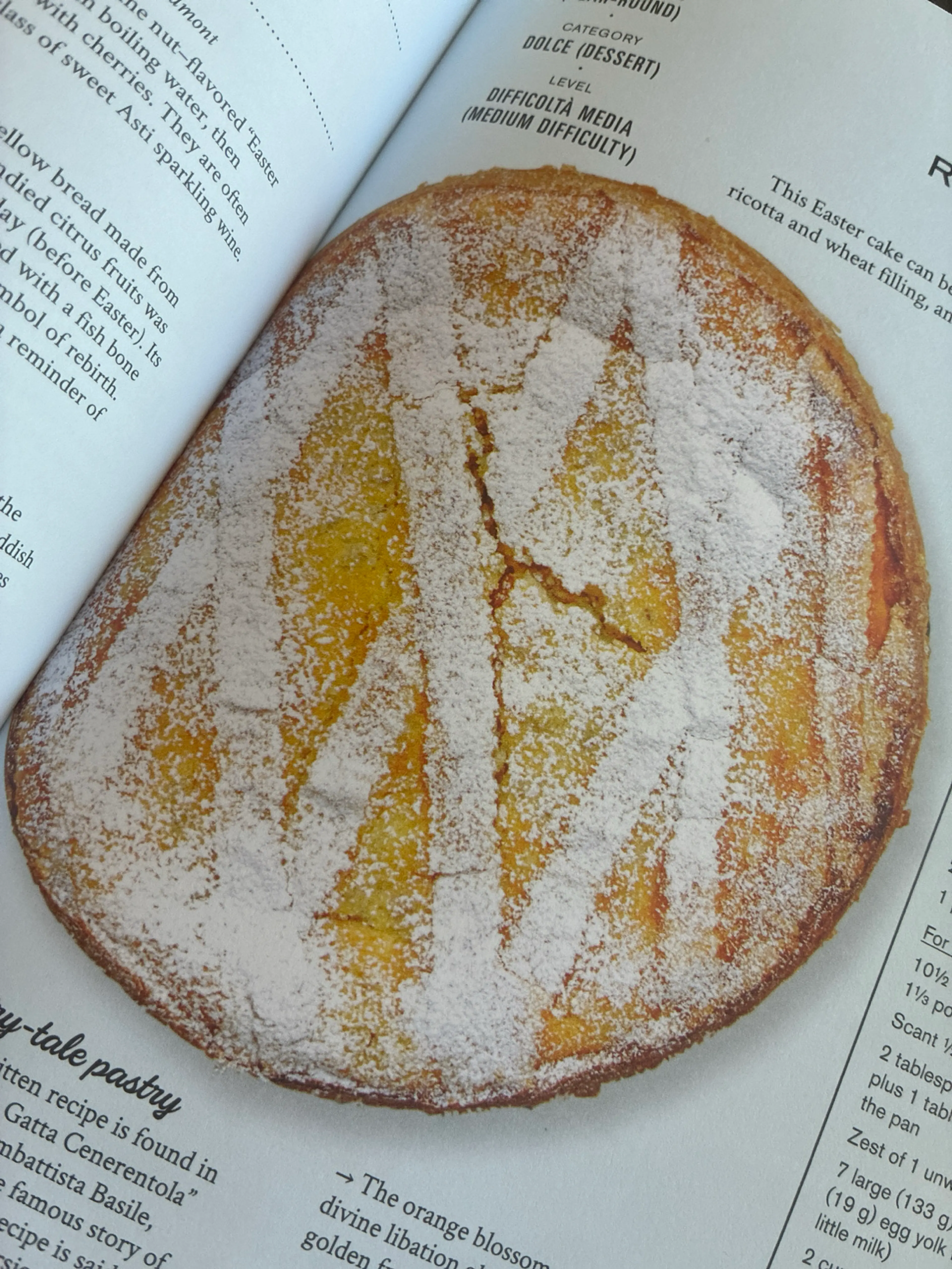 PASTIERA RICOTTA AND ORANGE BLOSSOM CAKE