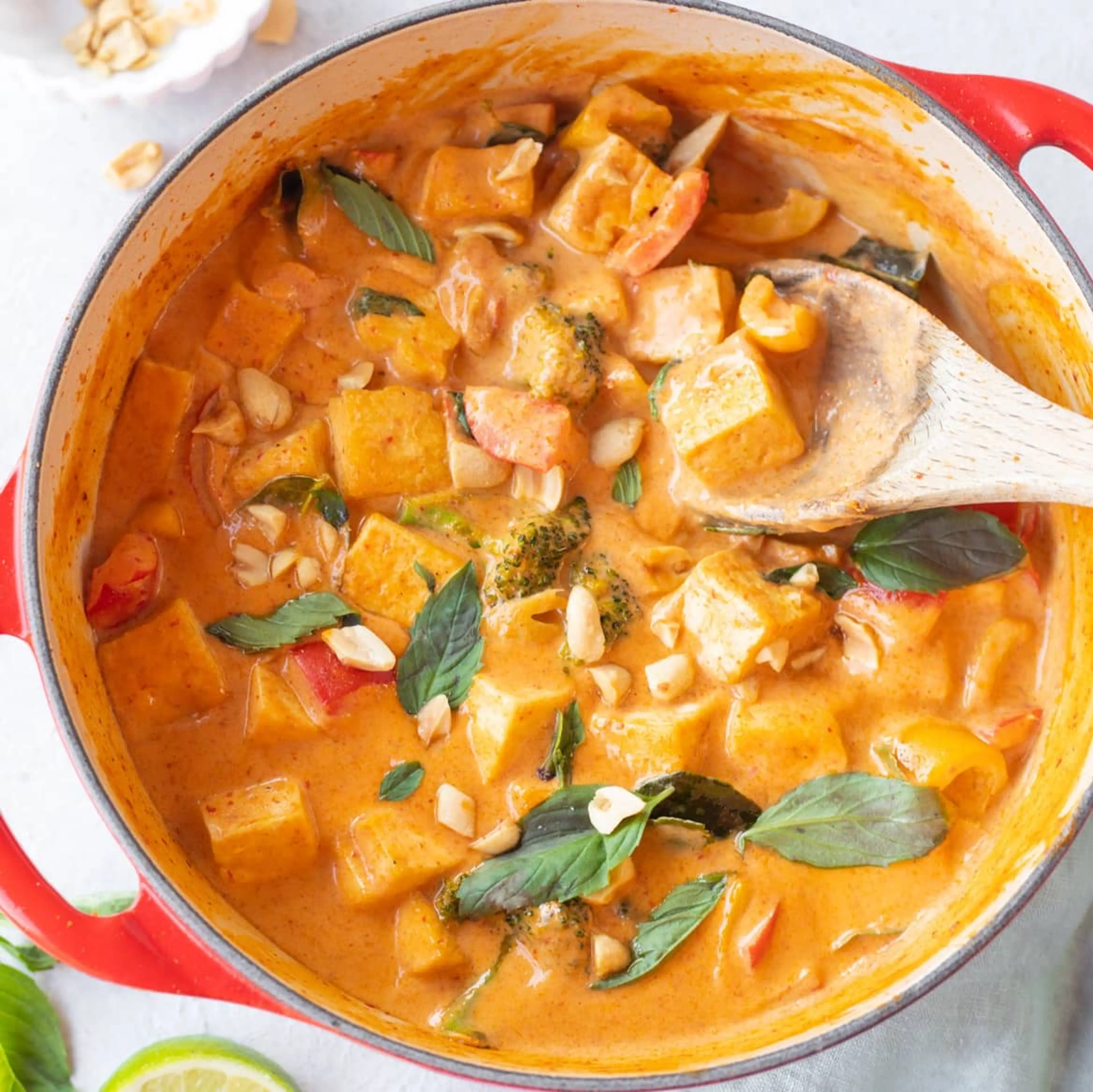 Vegan Panang Curry with Tofu & Vegetables