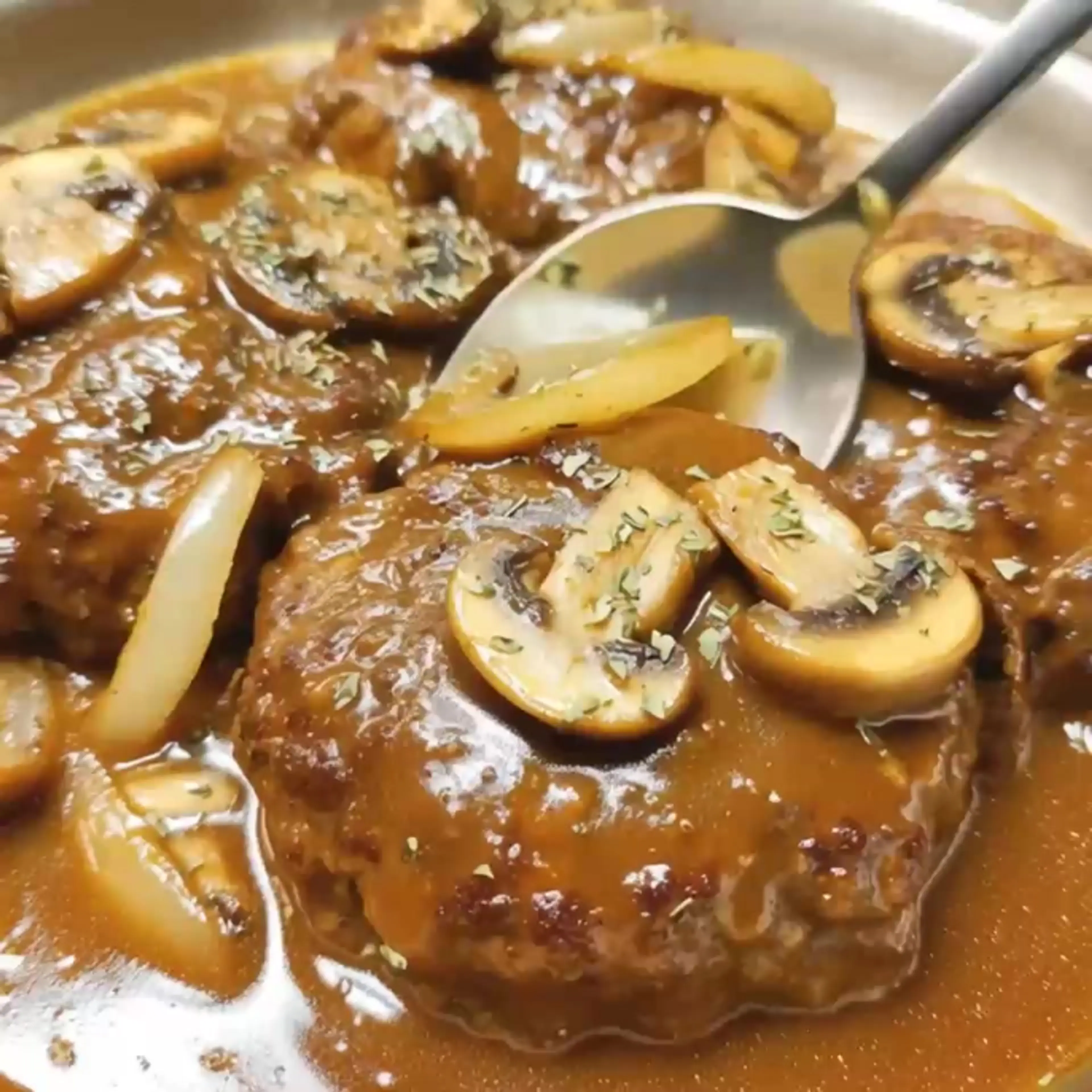 Hamburger Steaks with Brown Gravy