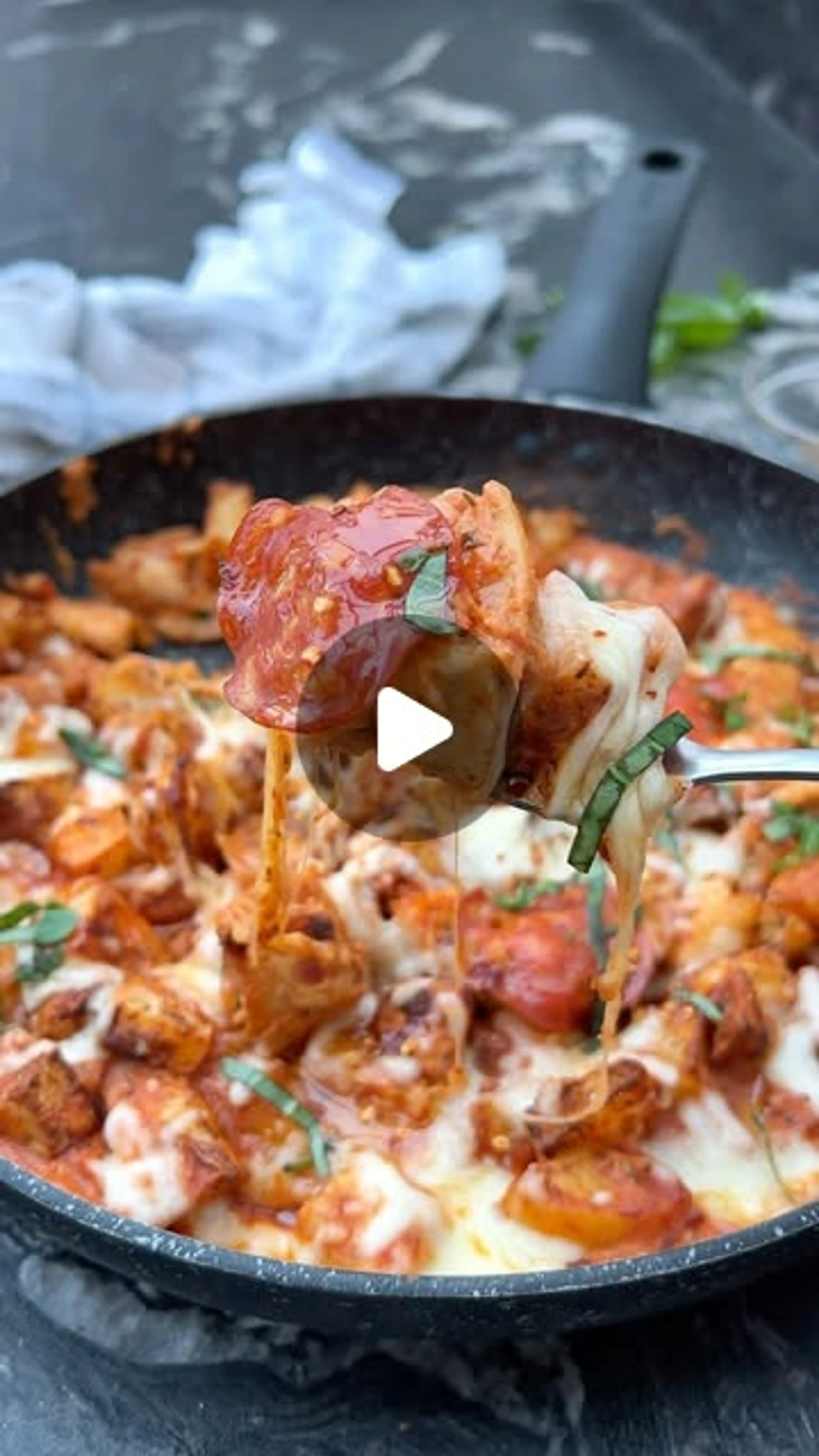 Hot Honey Pizza Potatoes