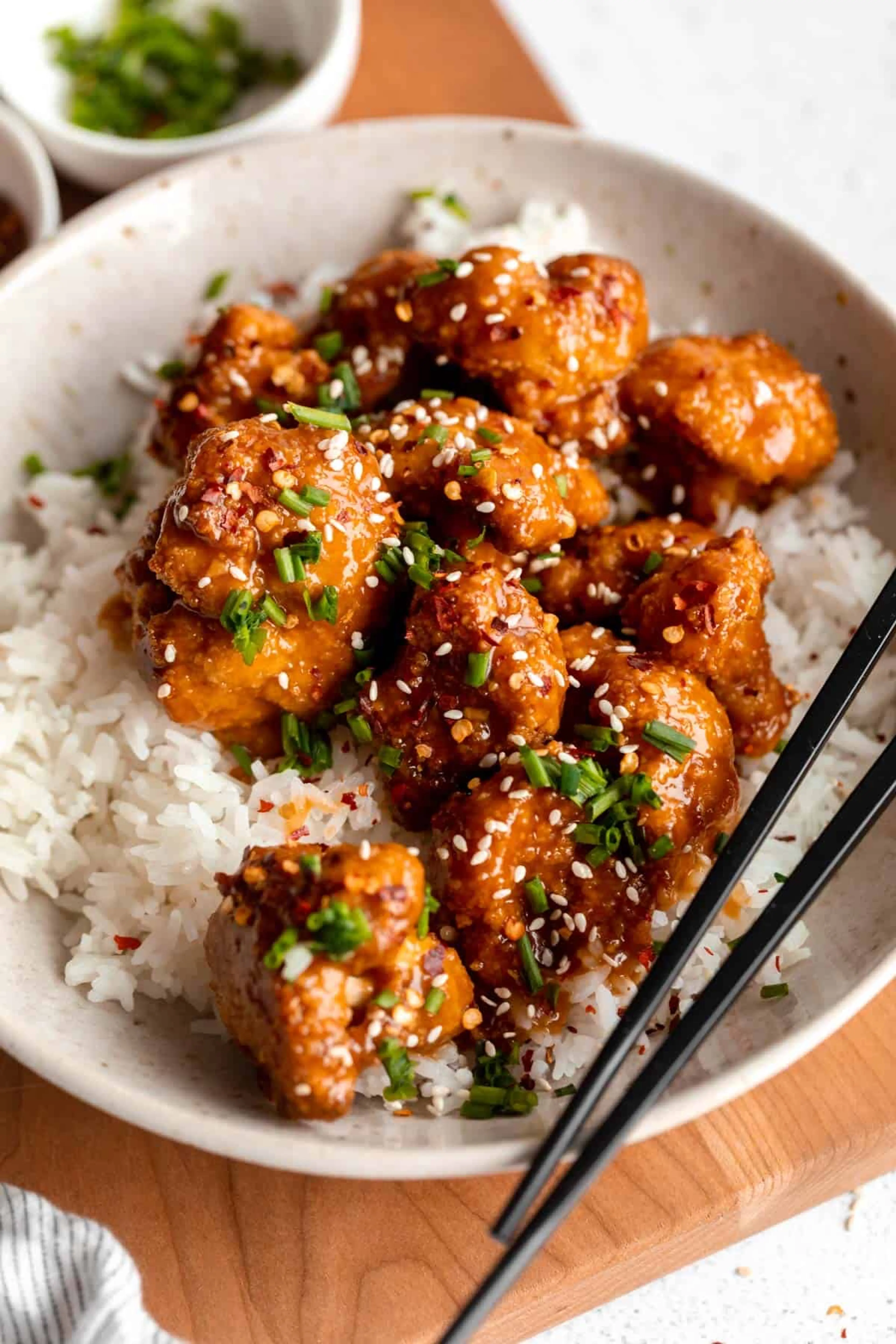 Crispy Baked Orange Cauliflower