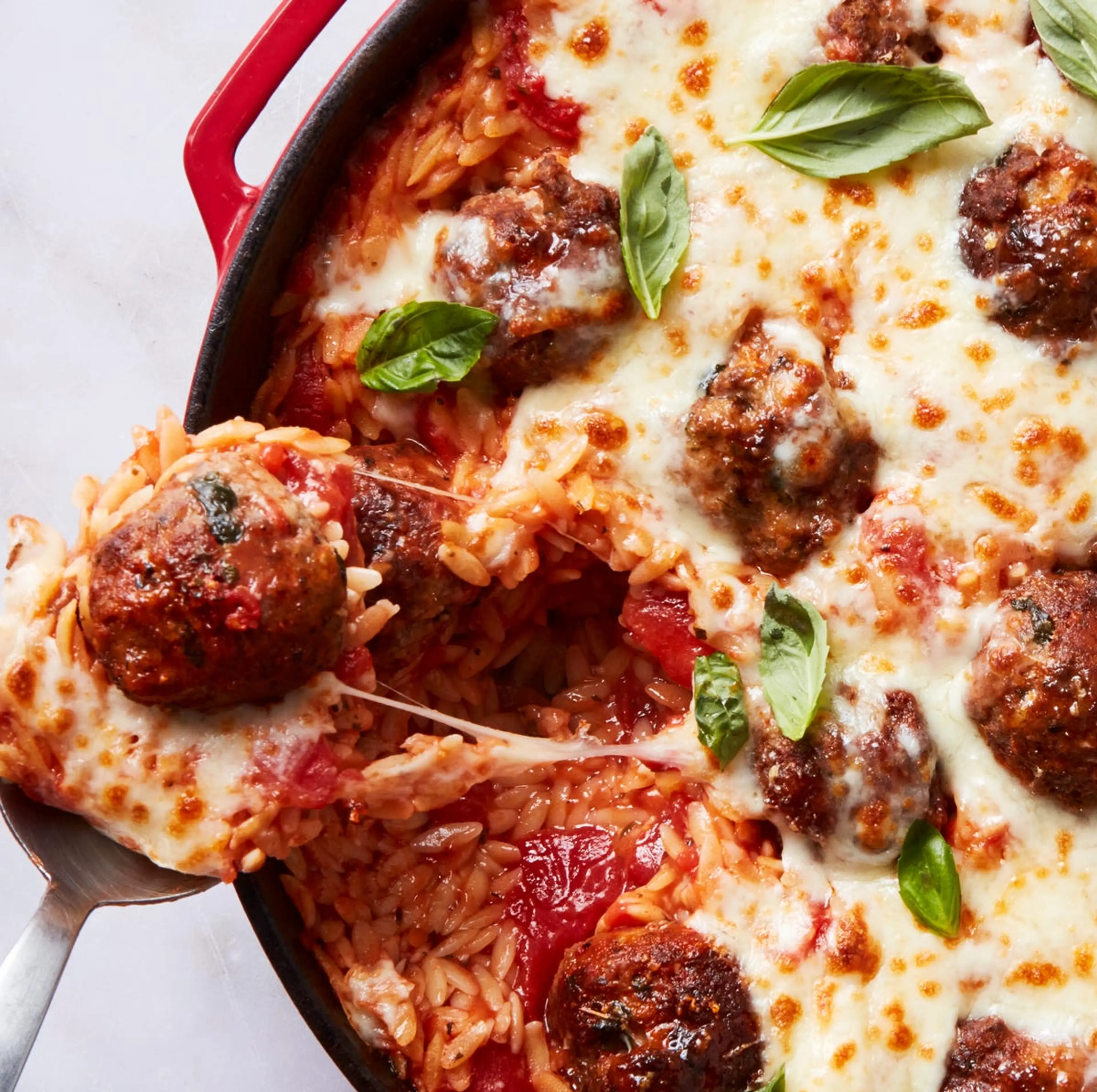Meatball Parm Orzo