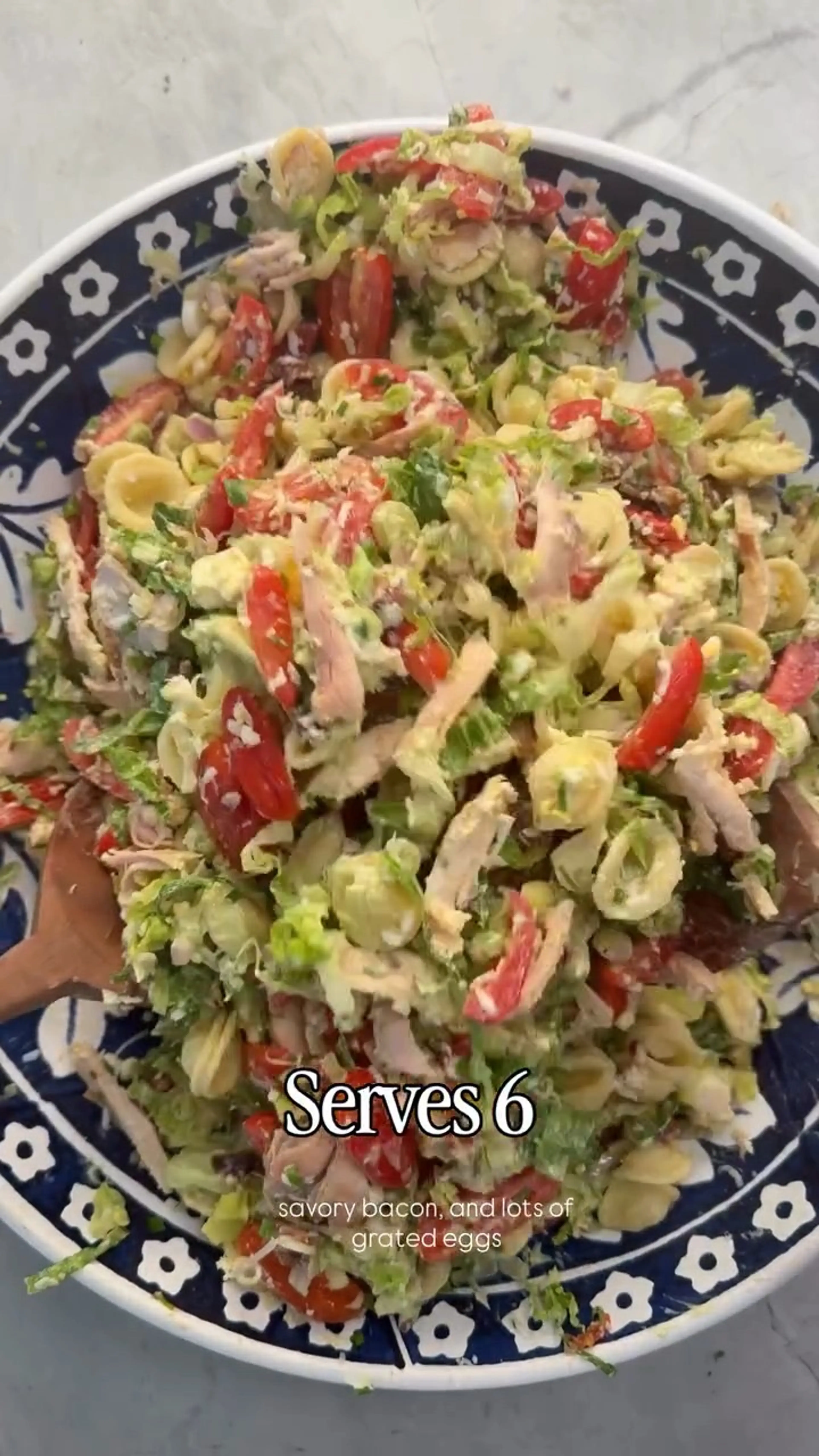 High-protein Cobb Pasta Salad