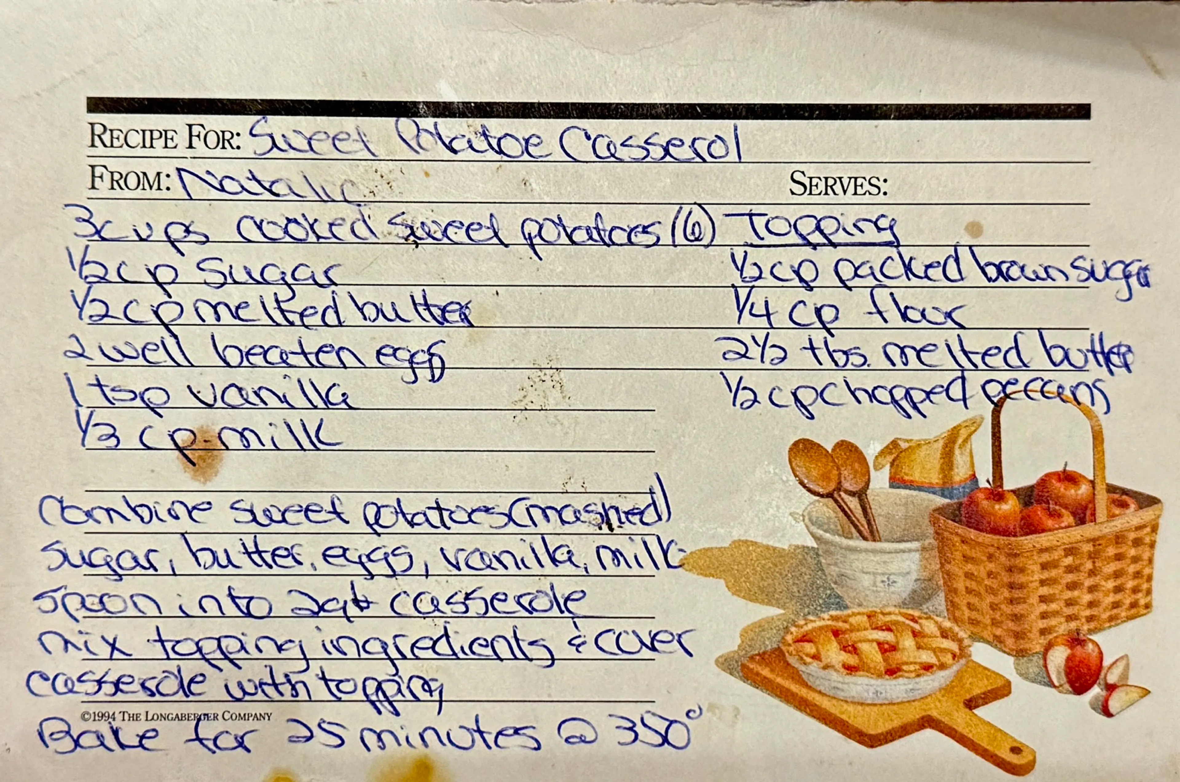 Sweet Potato Casserole