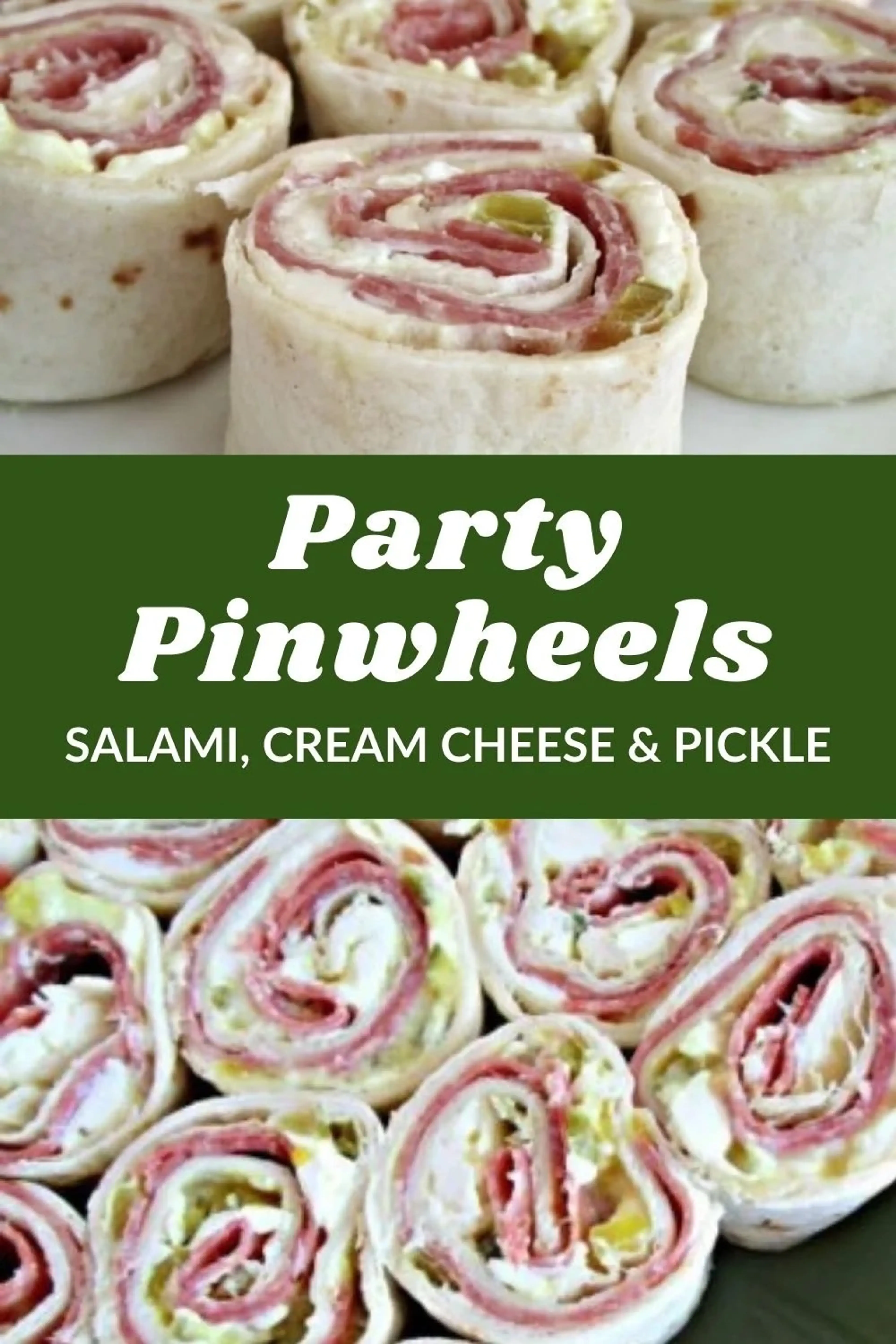 Salami and Pickle Pinwheels