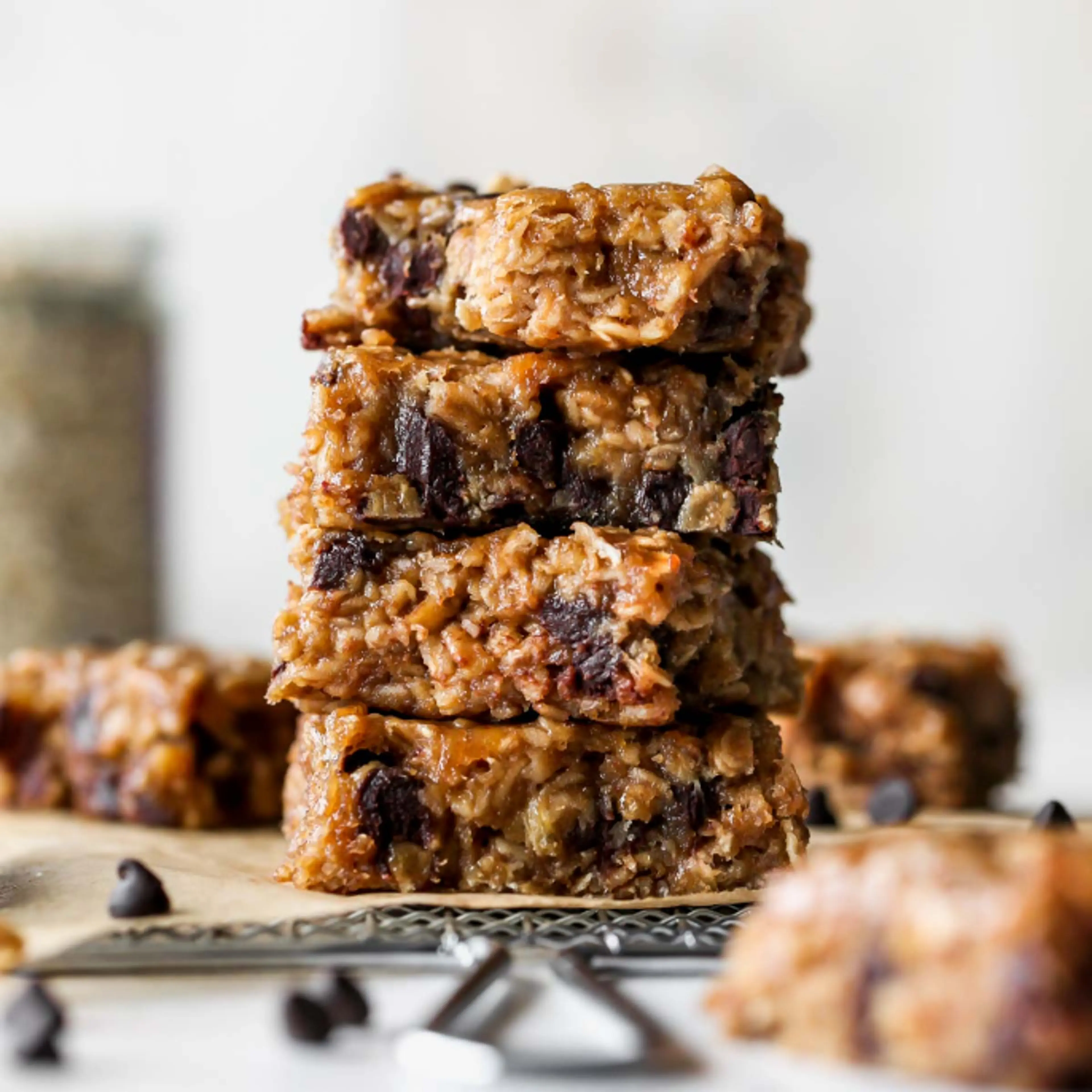 Banana Peanut Butter Oat Bars
