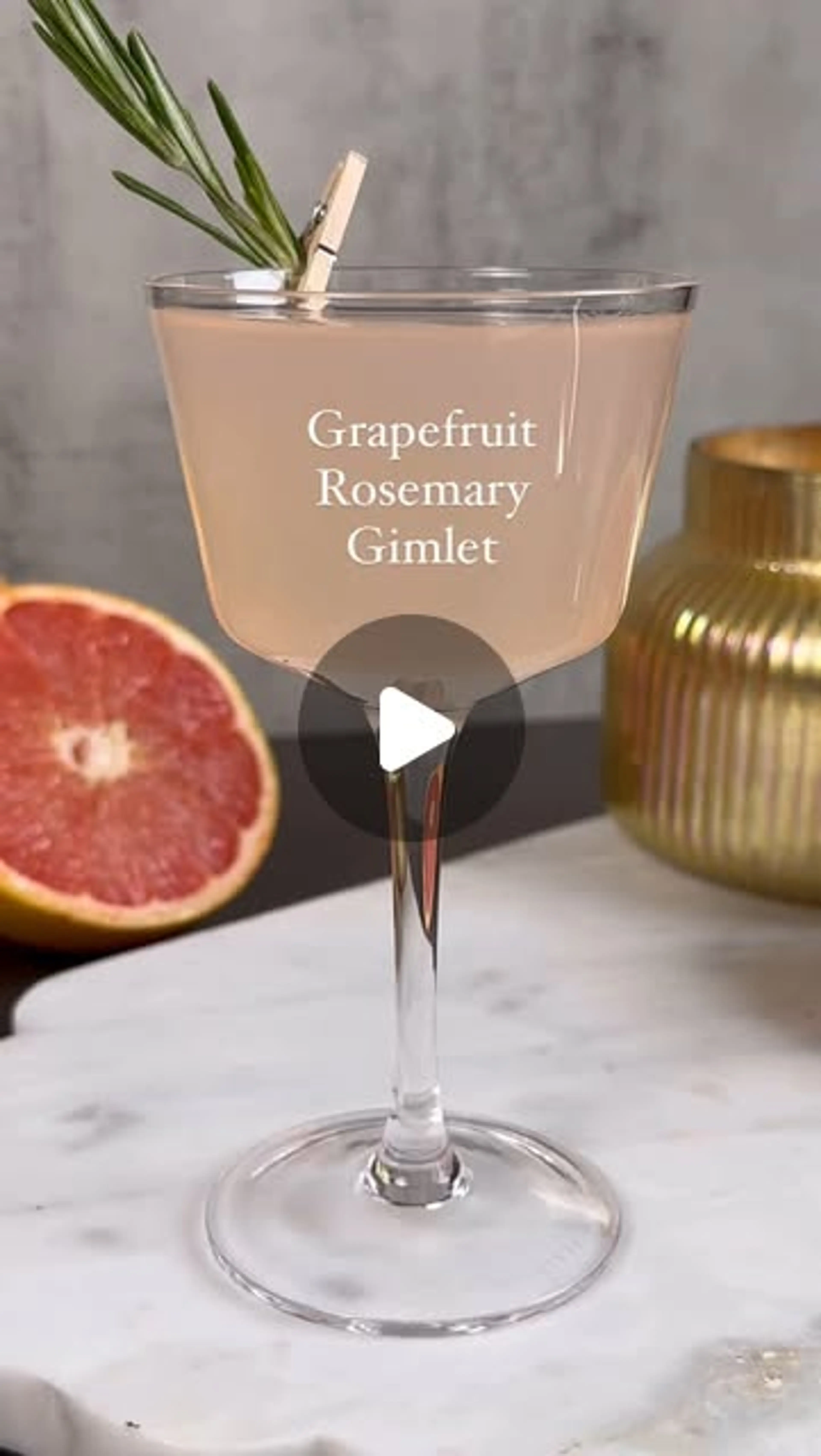 Grapefruit Rosemary Gimlet