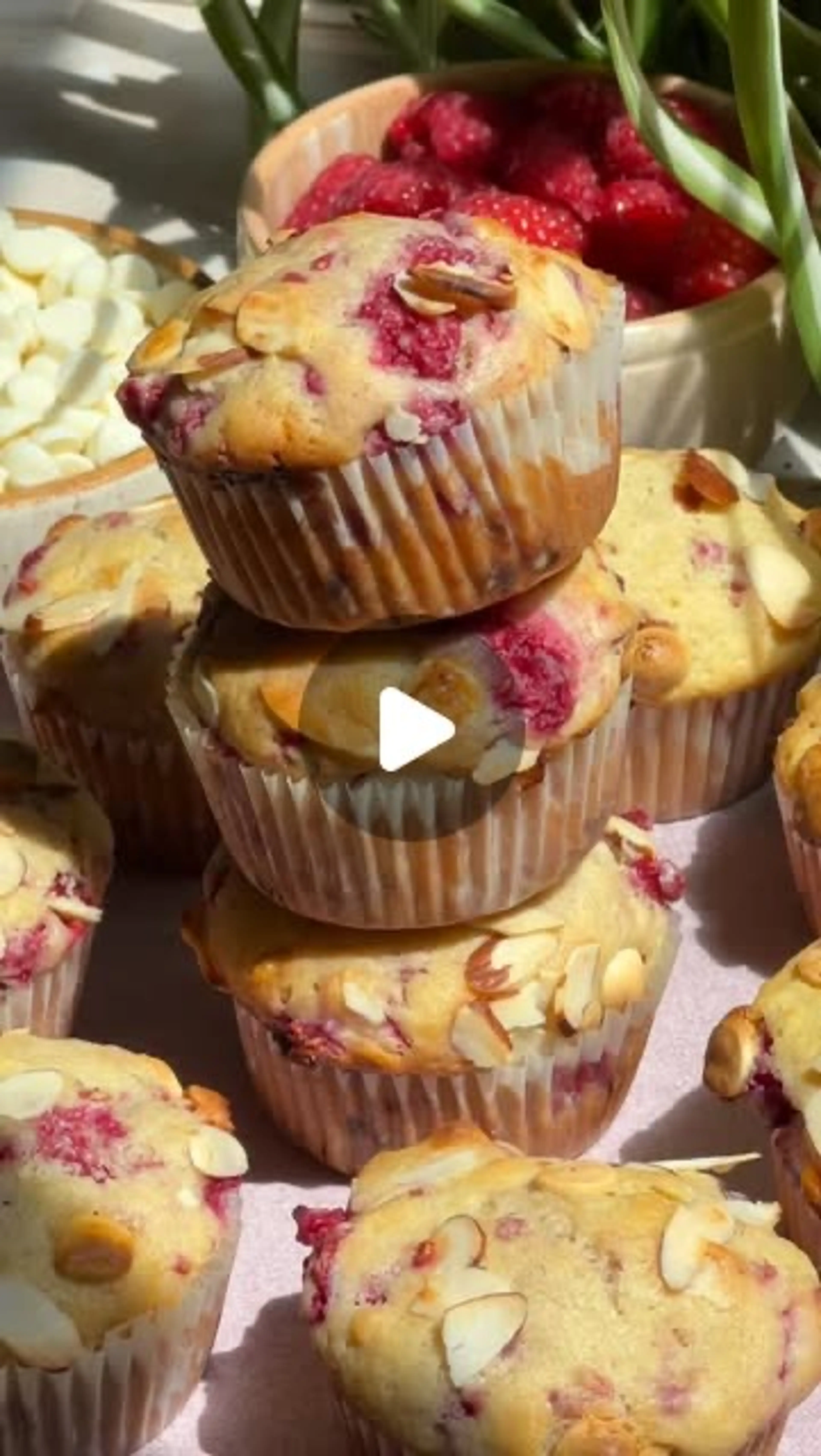 Weekend to Do List: Raspberry White Chocolate Muffins! These