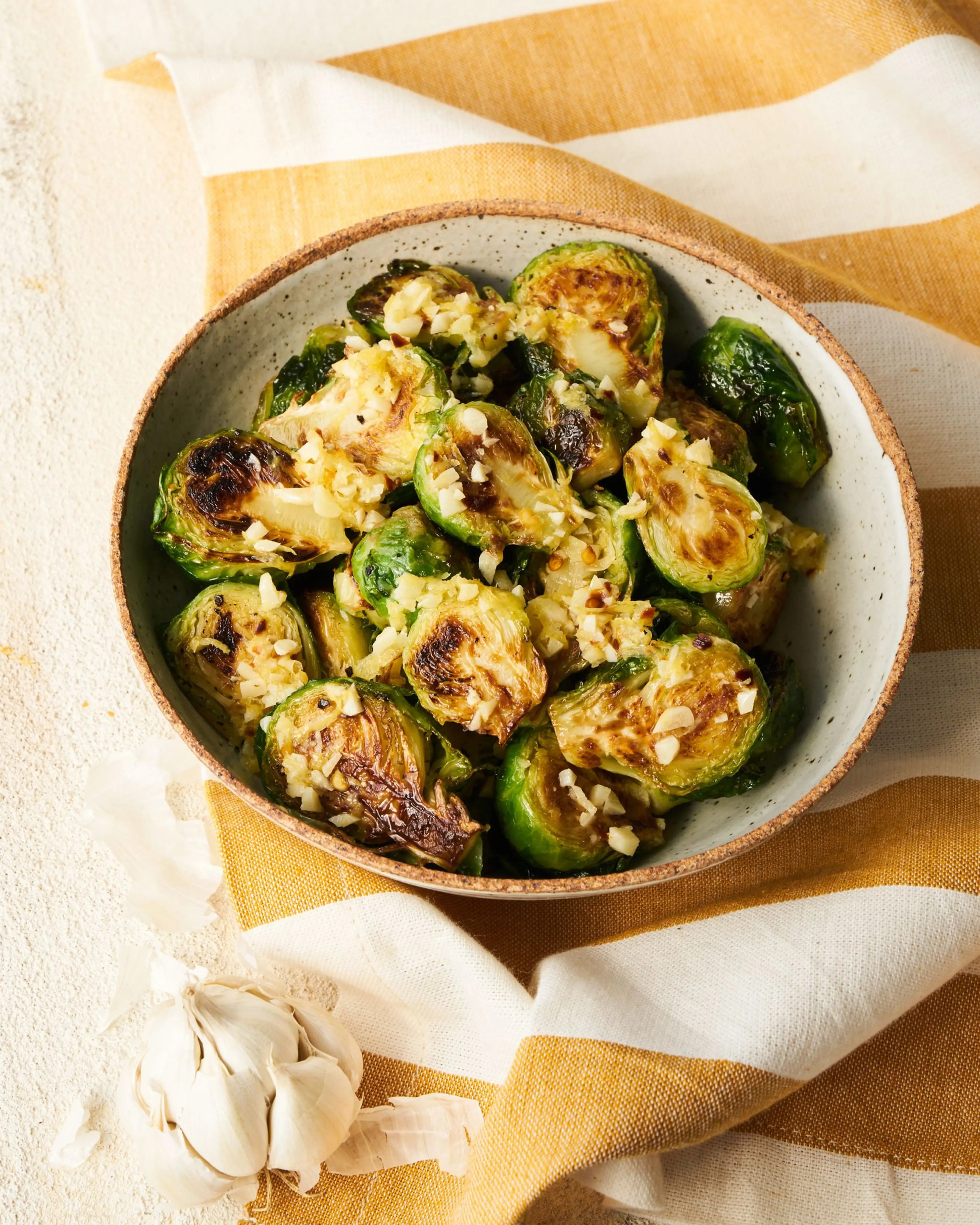 Lemon-Garlic Brussels Sprouts