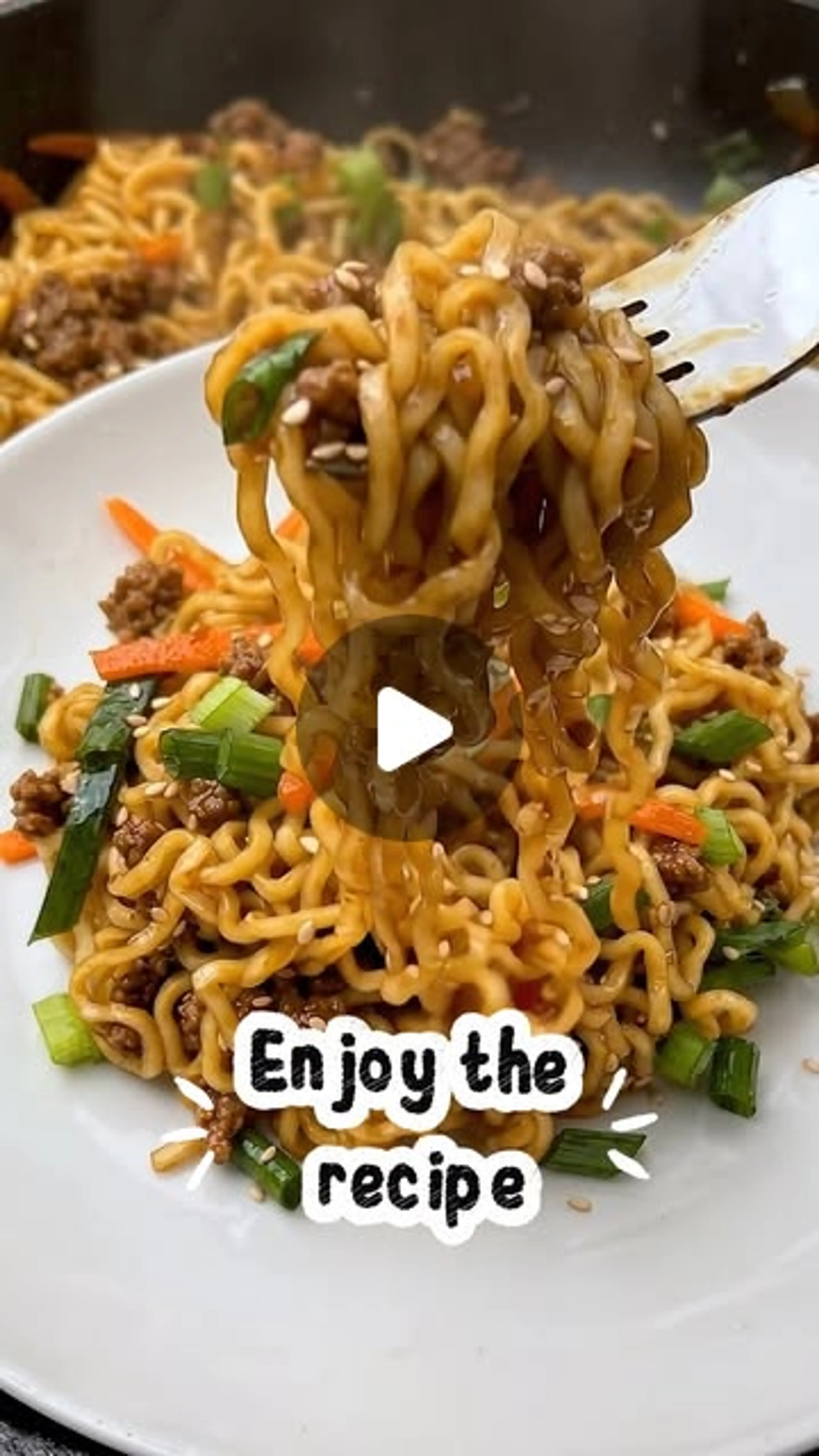 Mongolian Ground Beef Noodles
