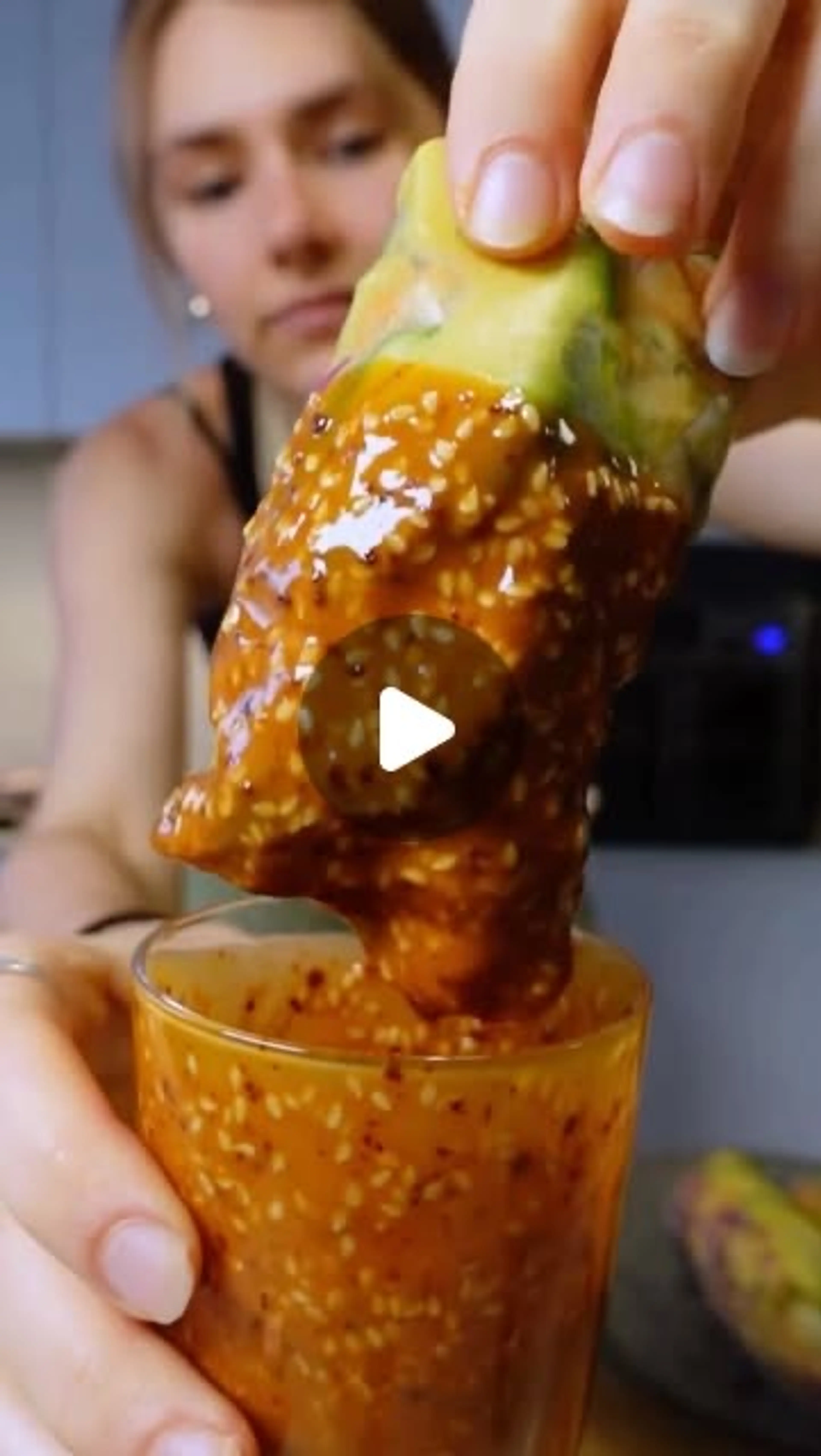 These Bang Bang Chicken Rice Paper Rolls