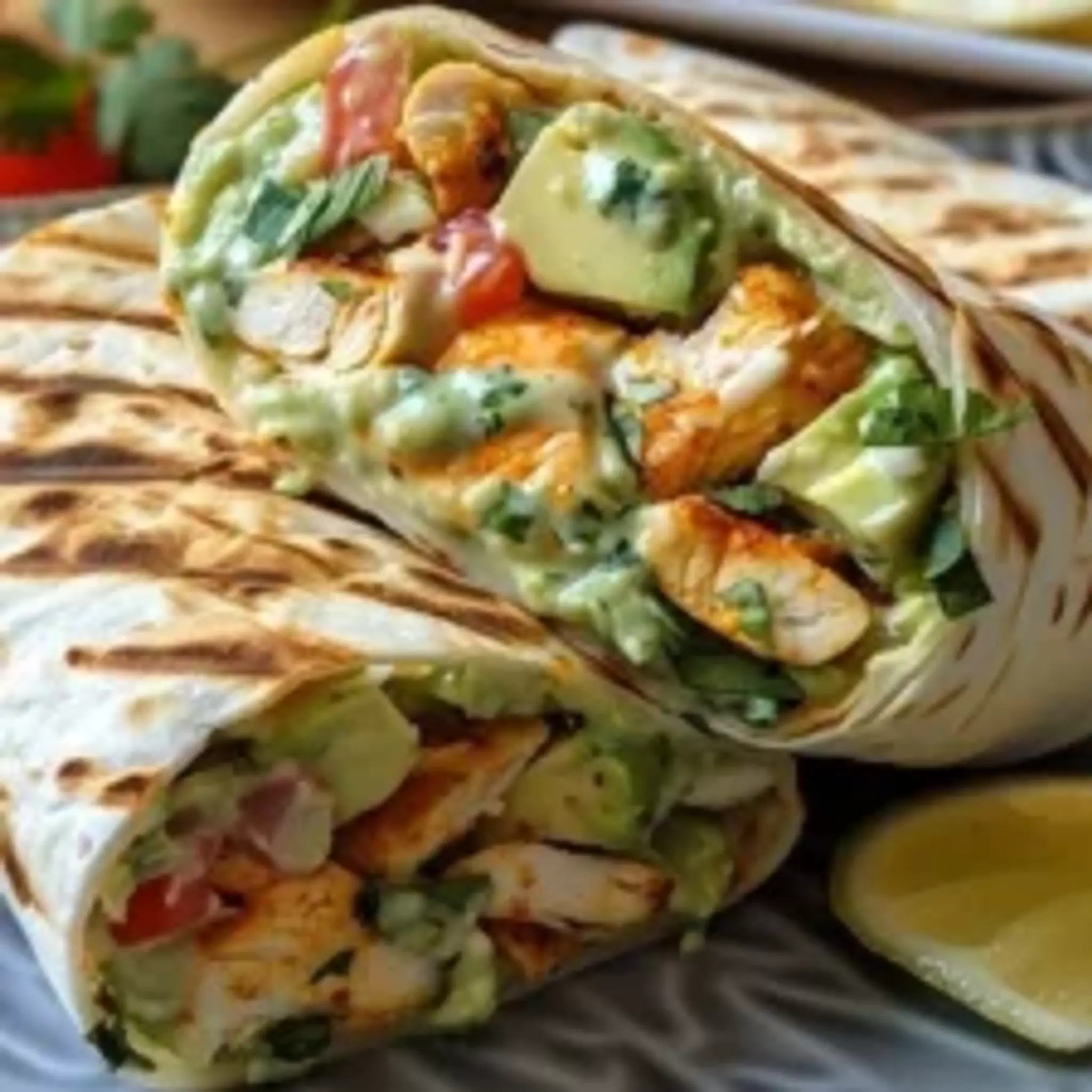 Chicken Avocado Ranch Burritos