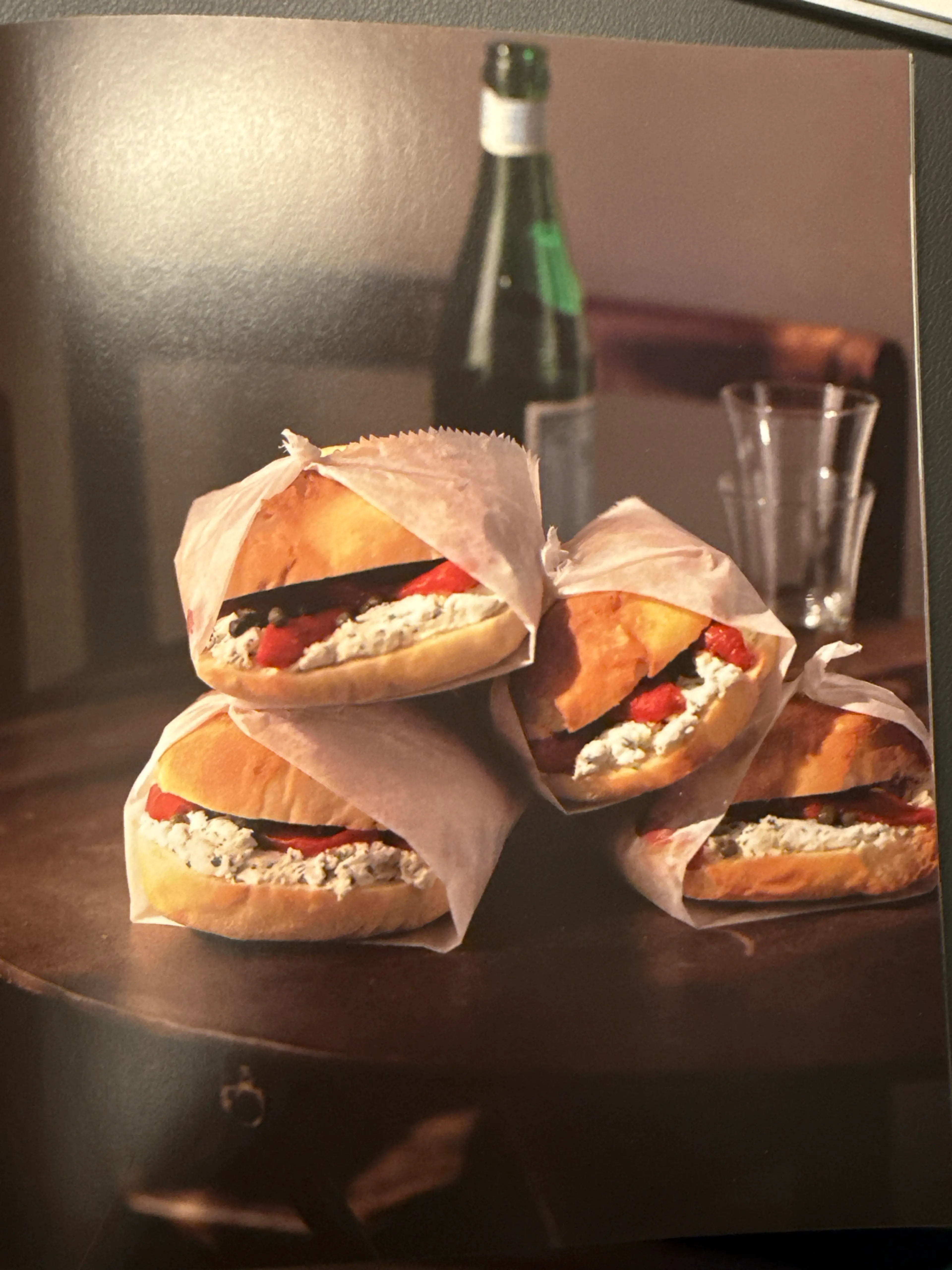 Goat Cheese and Roasted Pepper Panini Tart goat cheese, arom