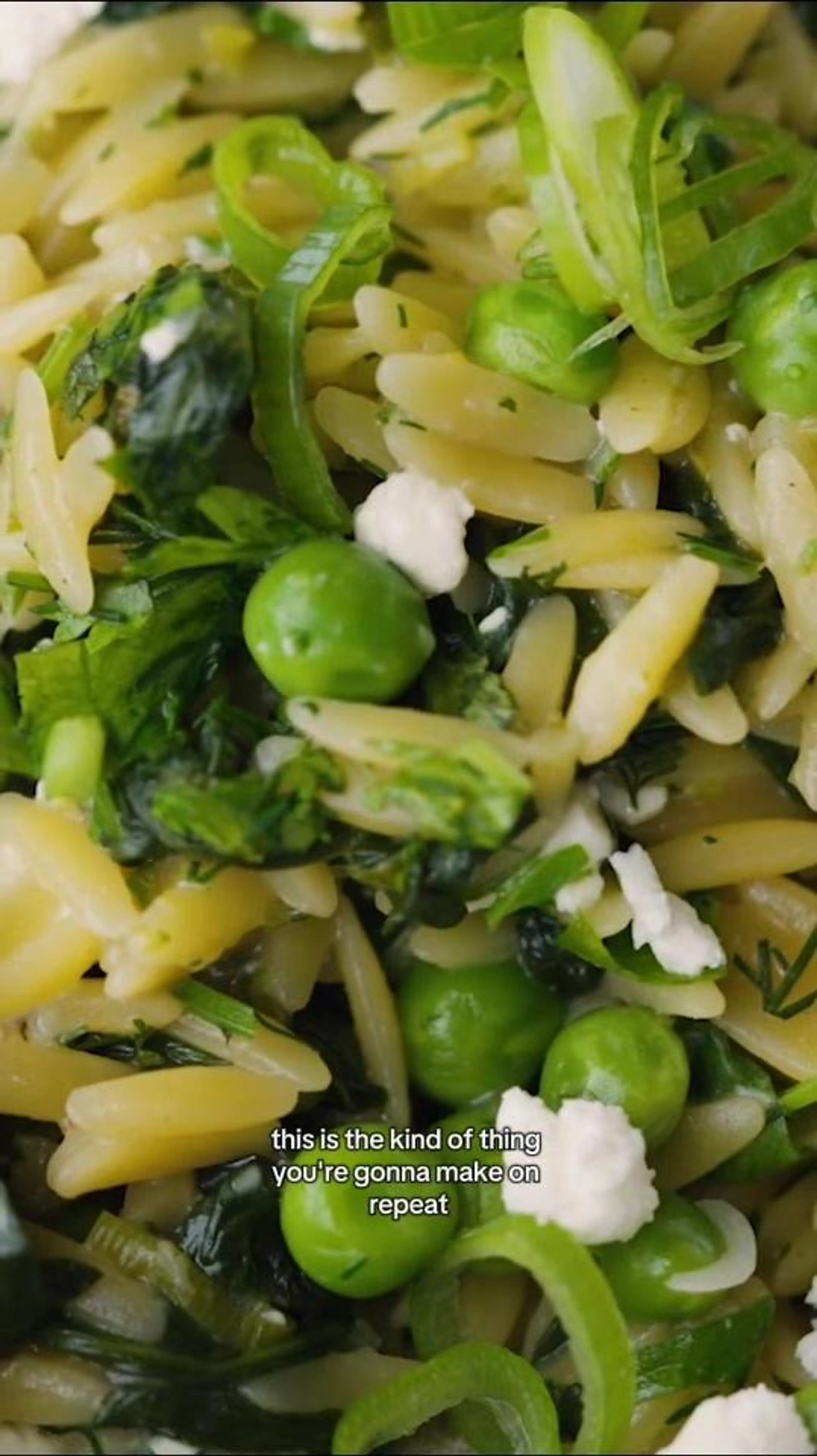One-pan Orzo with Spinach and Feta