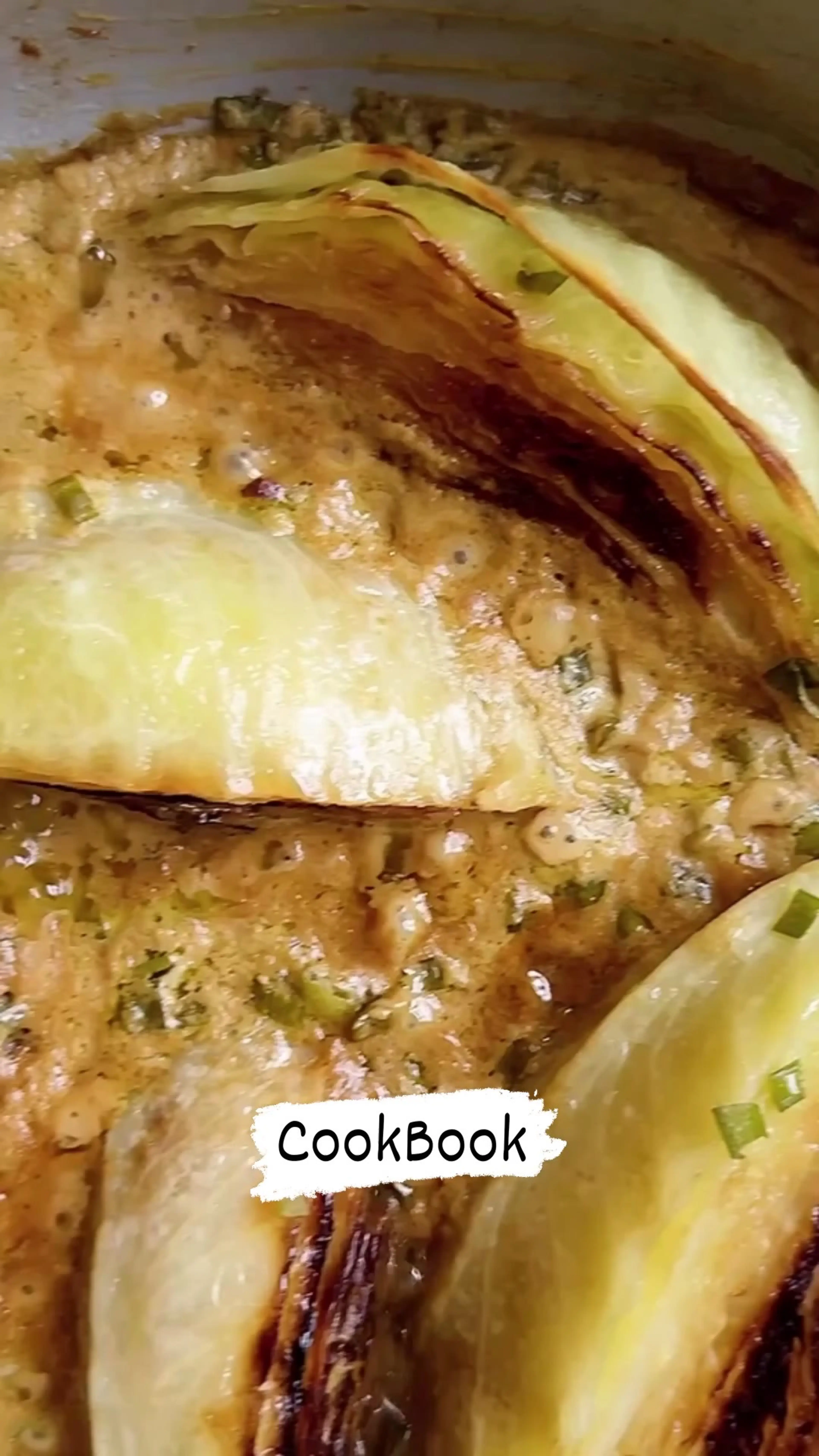 Caramelized Cabbage & Creamy Cashew Gravy!! Tender Carameliz