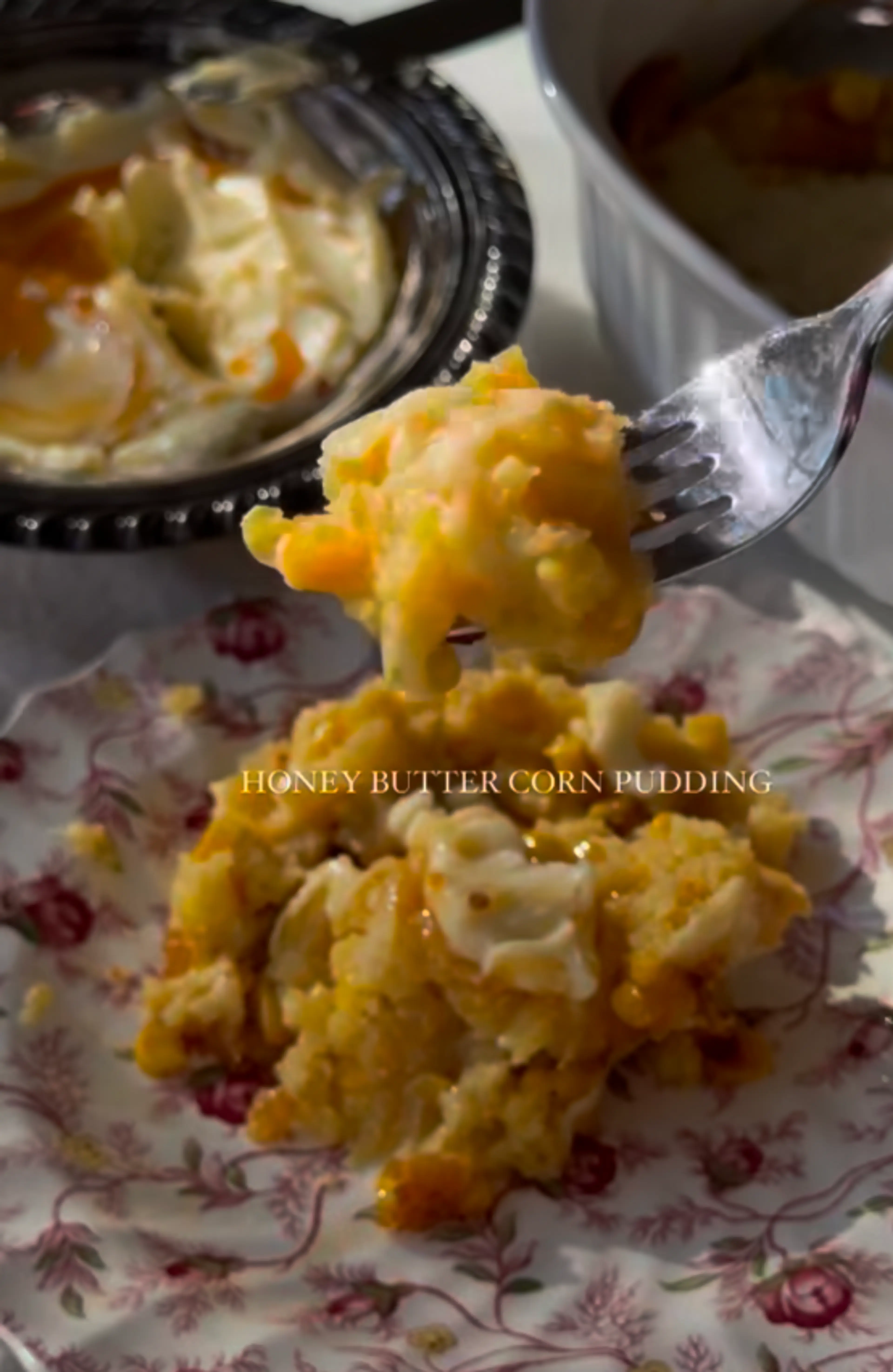 Honey Butter Corn Pudding