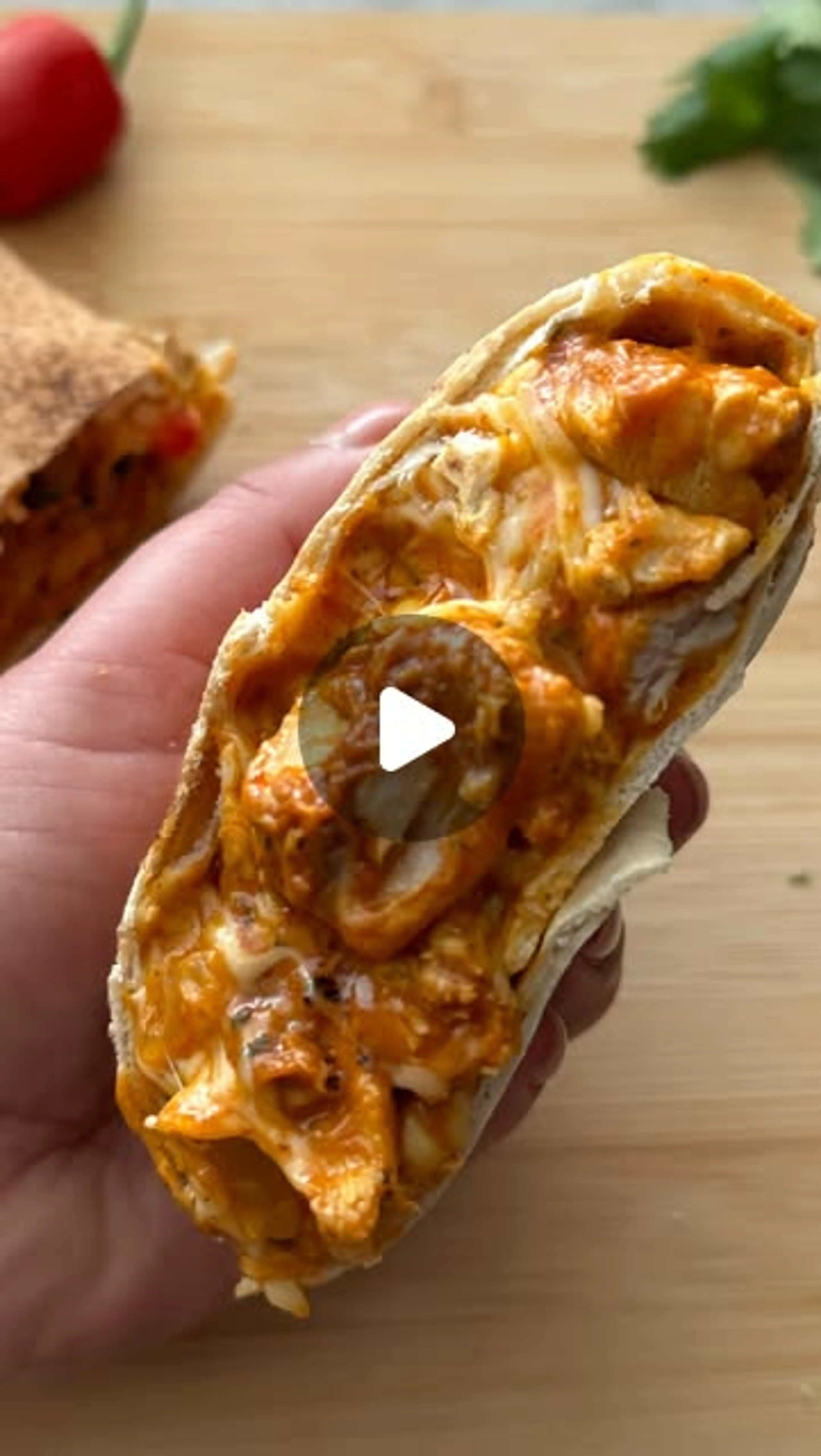 Butter Chicken Naan Wraps