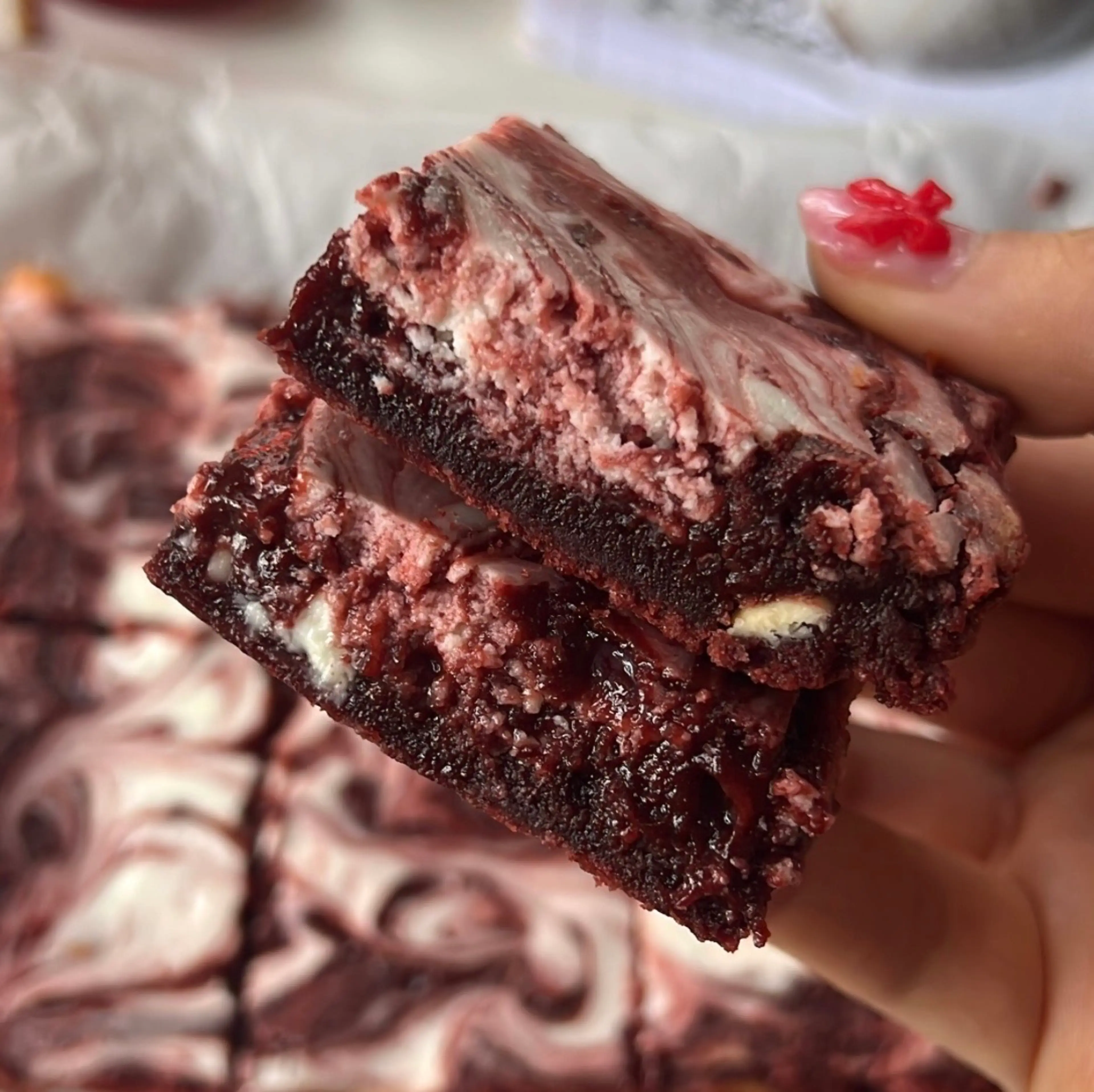 Red Velvet Cheesecake Brownies