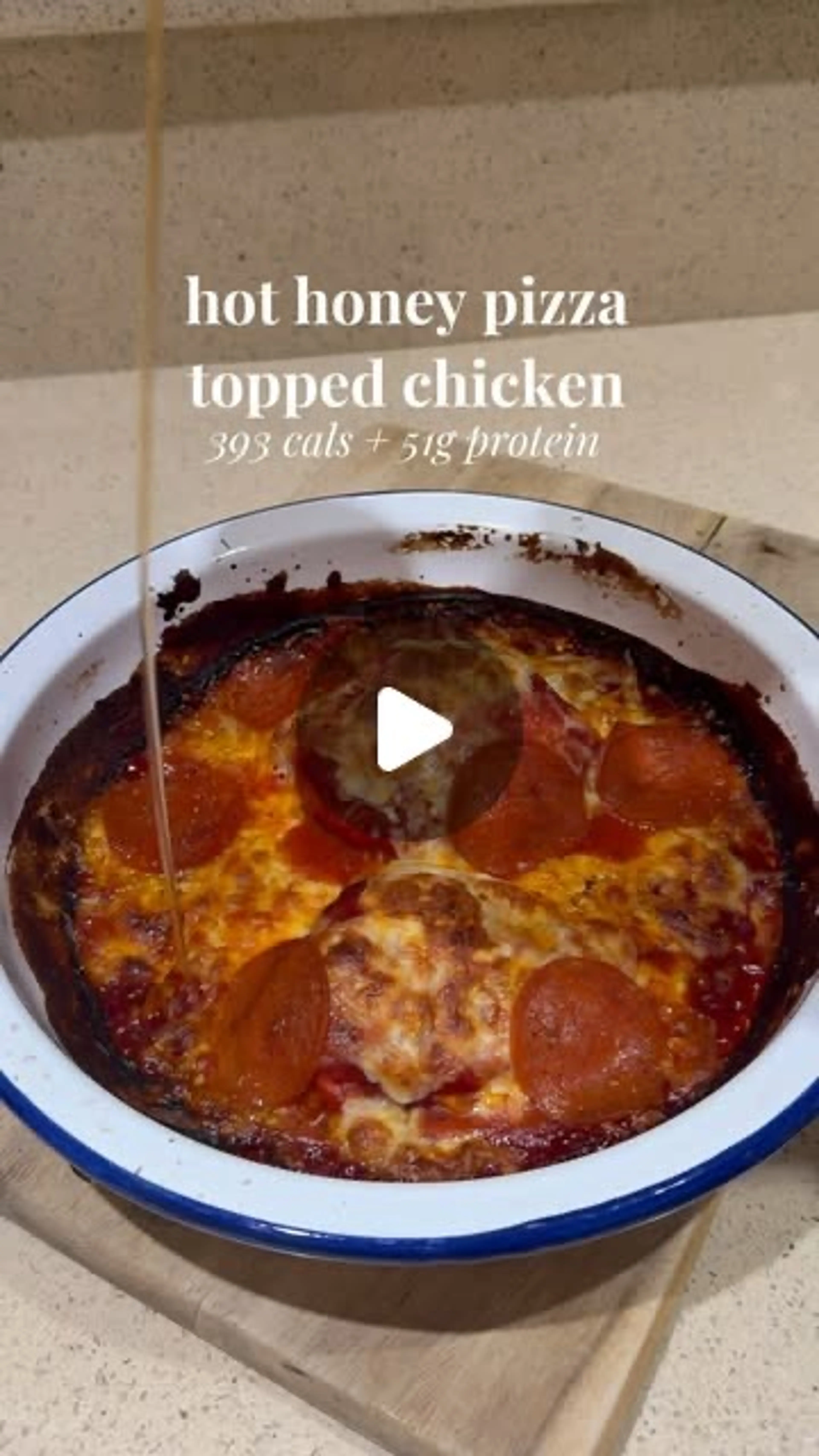 Hot Honey Pizza Topped Chicken