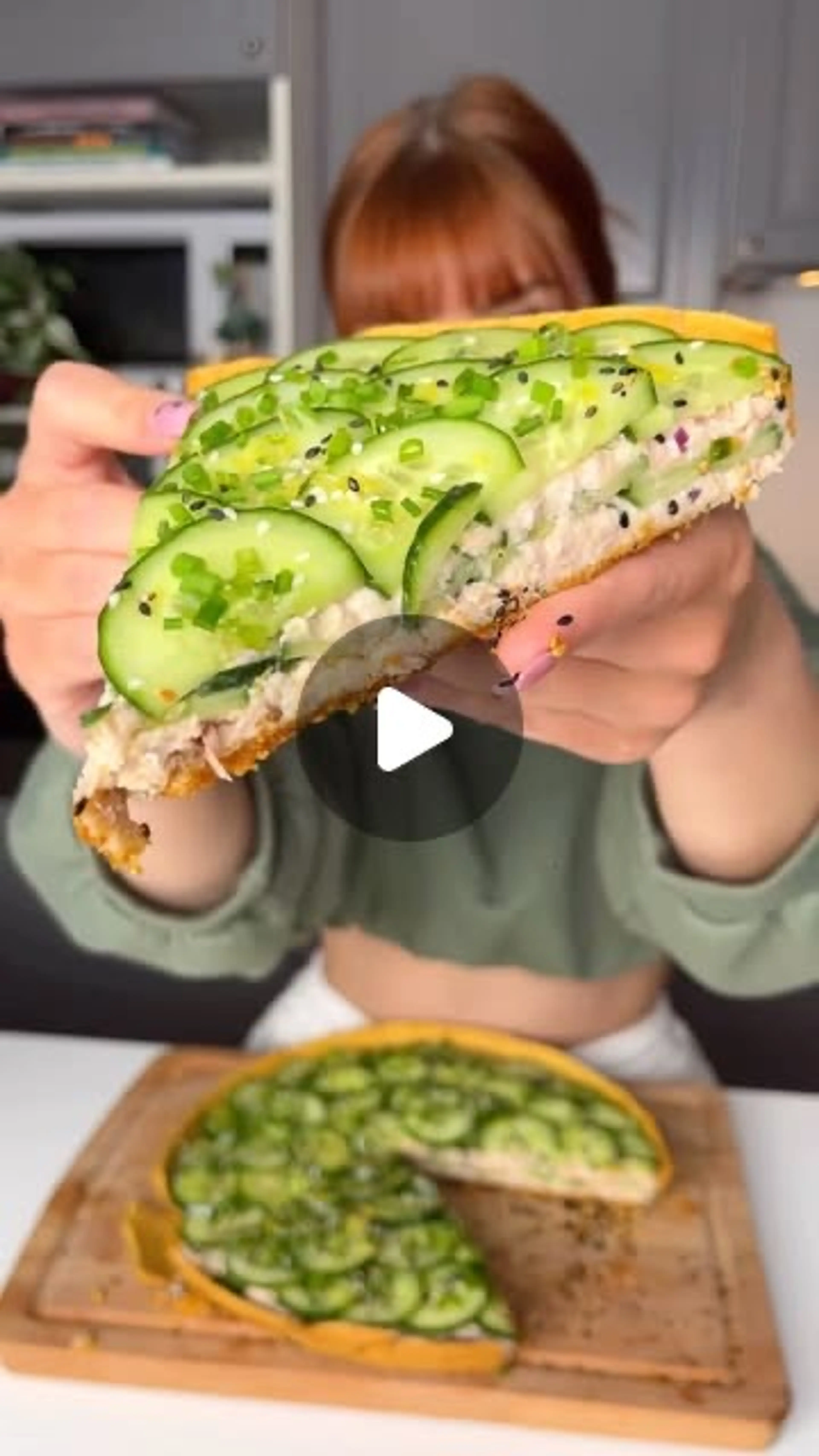 Tarte Au Concombre, Thon Et Fromage Frais