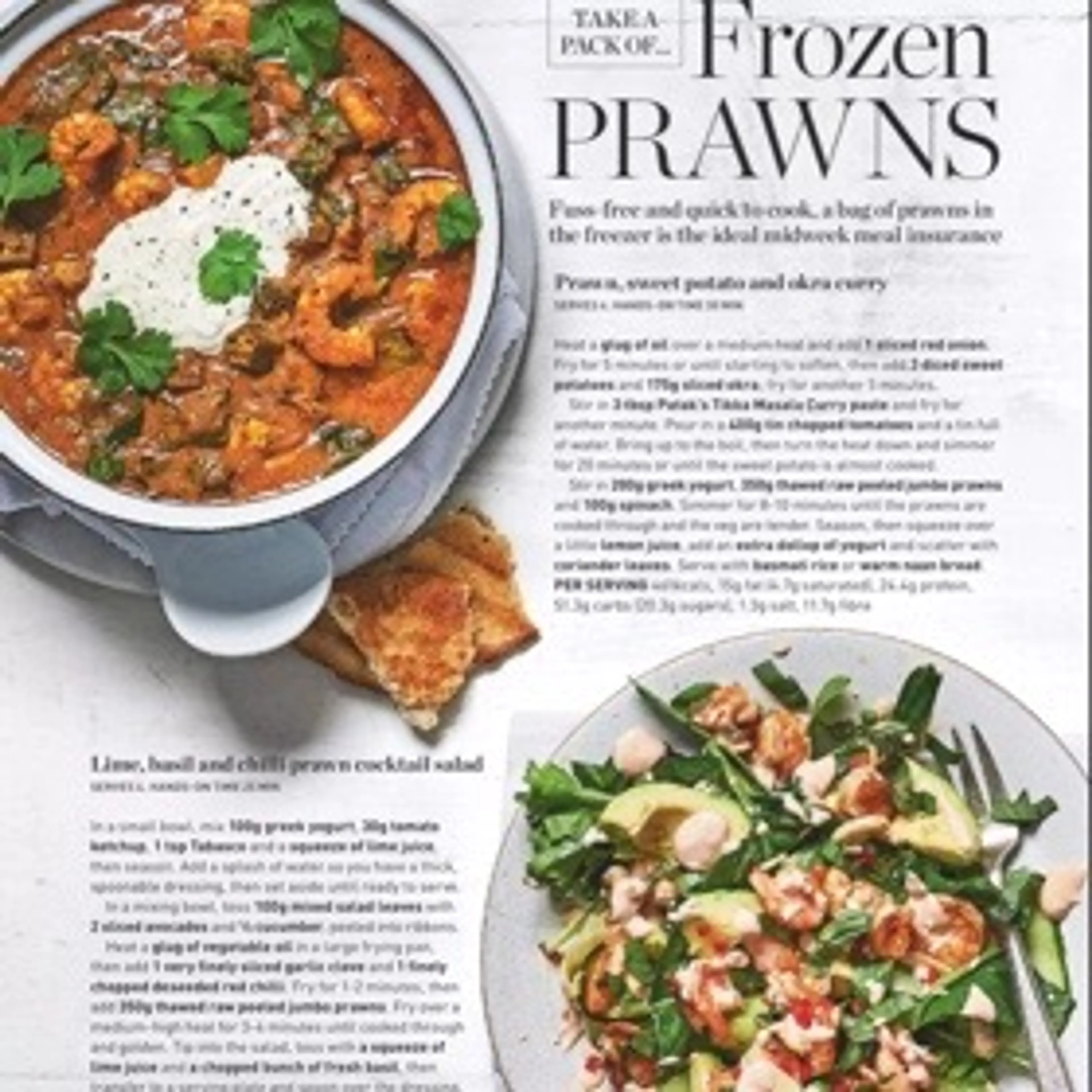 Prawn, sweet potato and okra curry