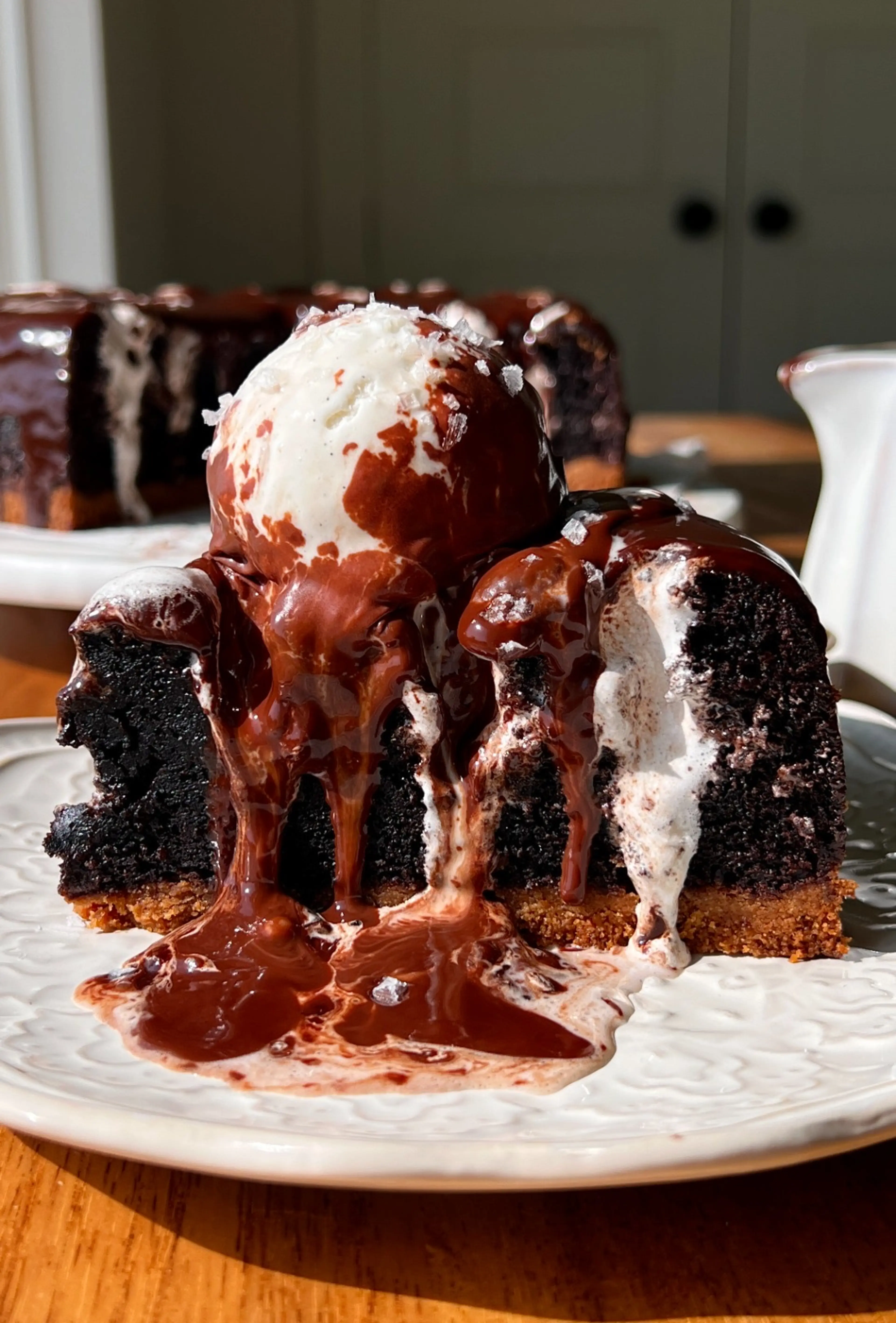 S'mores Chocolate Mud Cake
