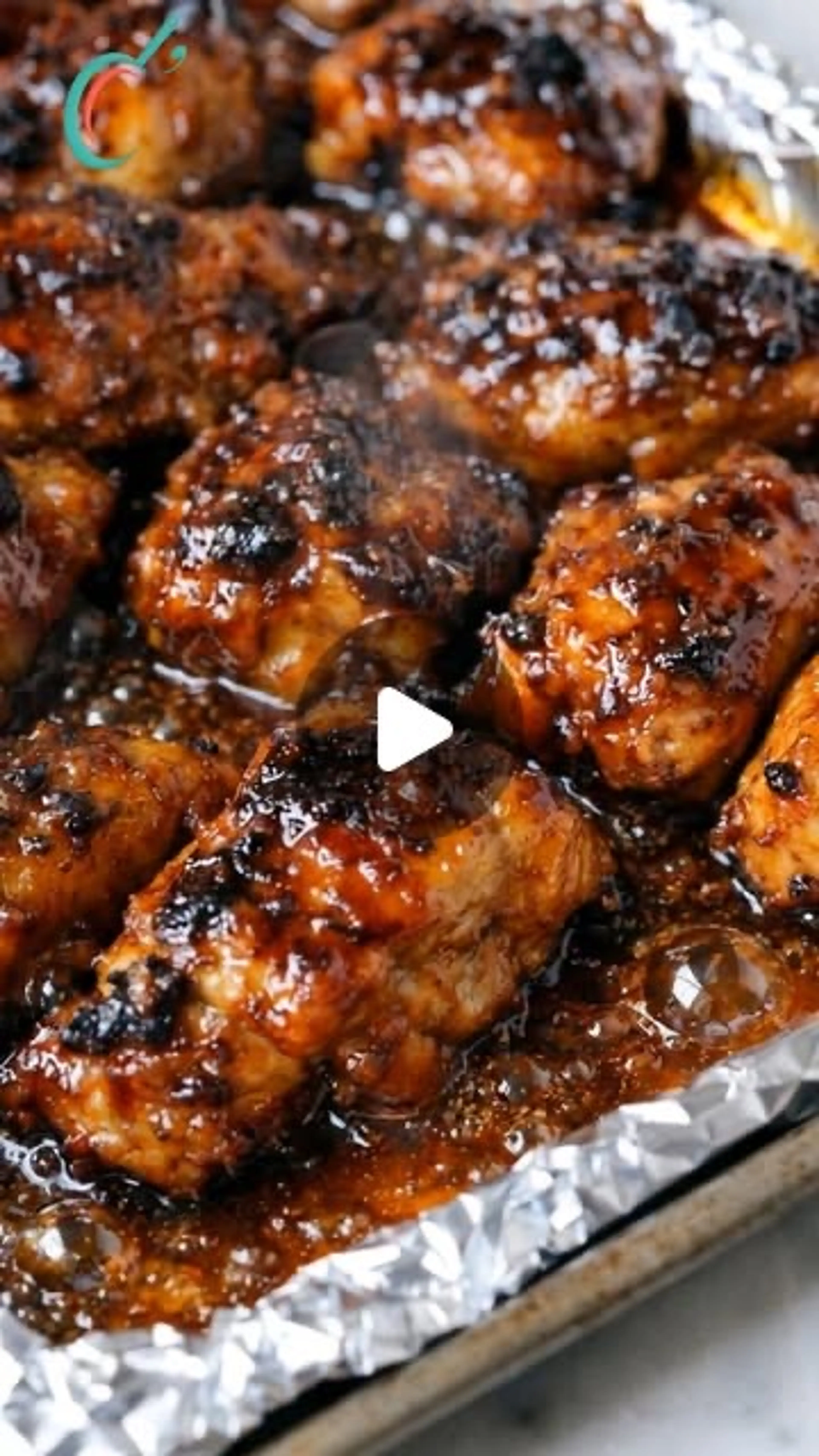 Sticky, Caramelized Chicken Coated in a Rich Honey Glaze Tha