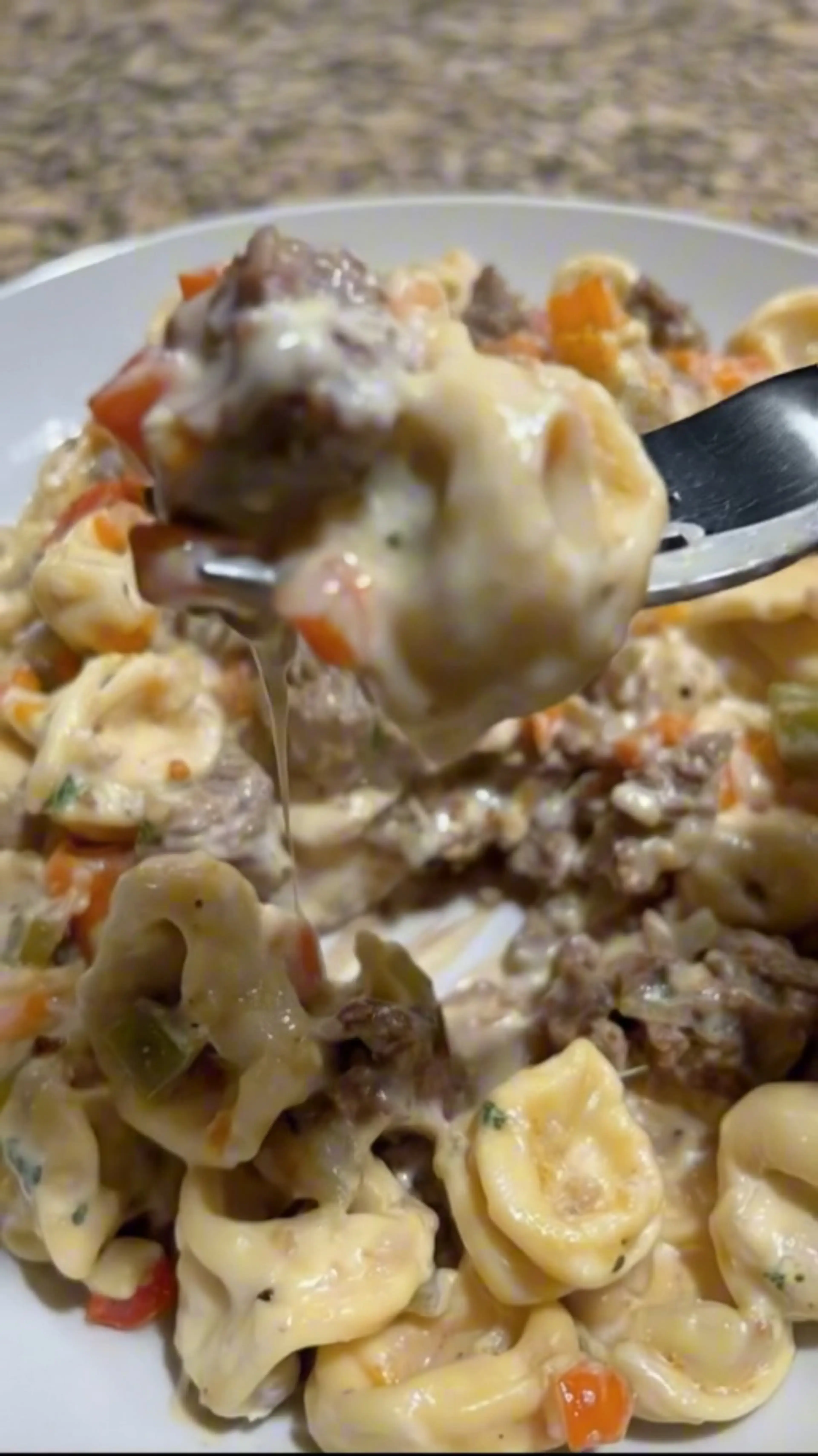 Cheesy Philly Steak Tortellini Skillet