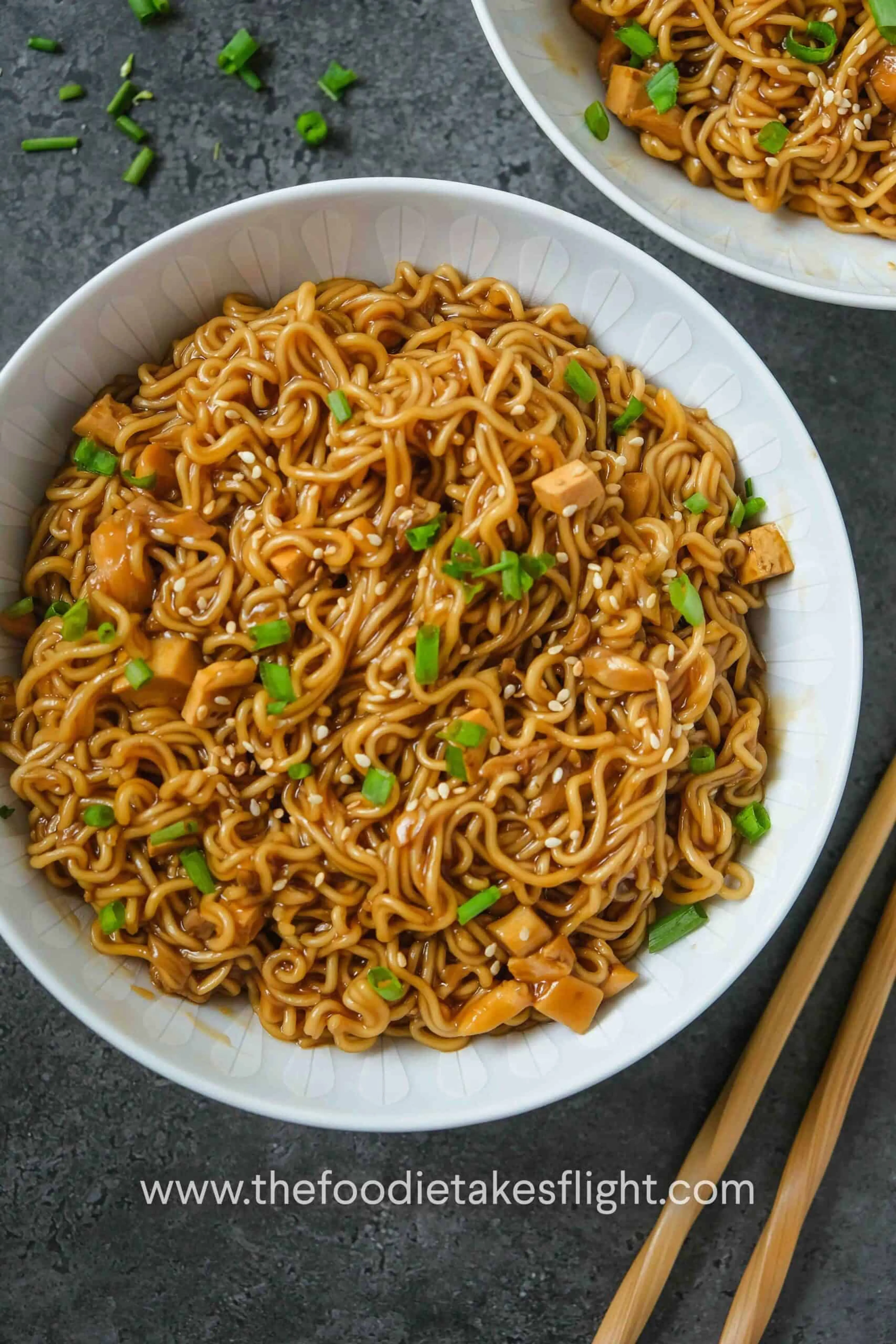 Easy Saucy Ramen Noodles