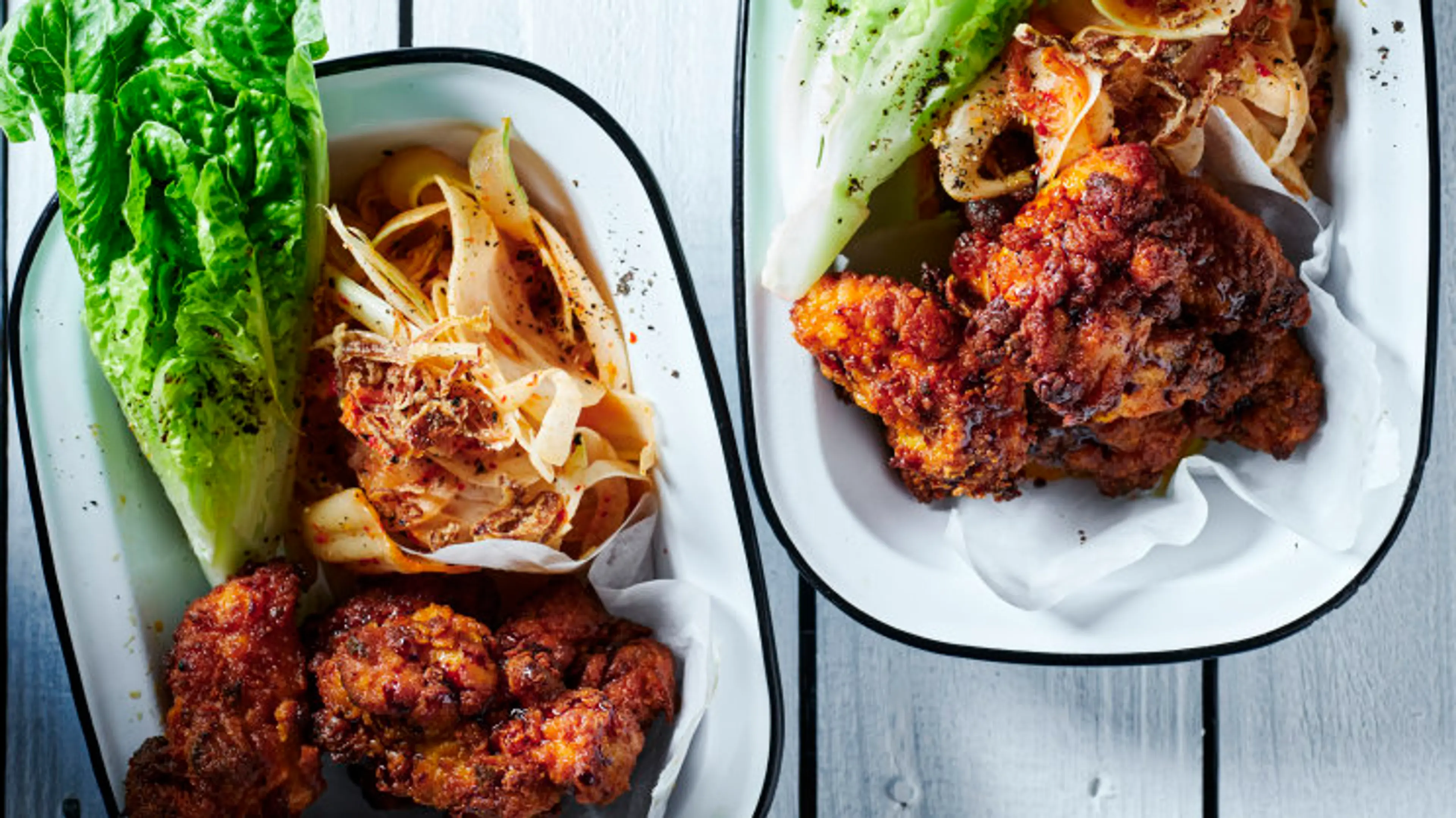 Spicy Korean fried chicken