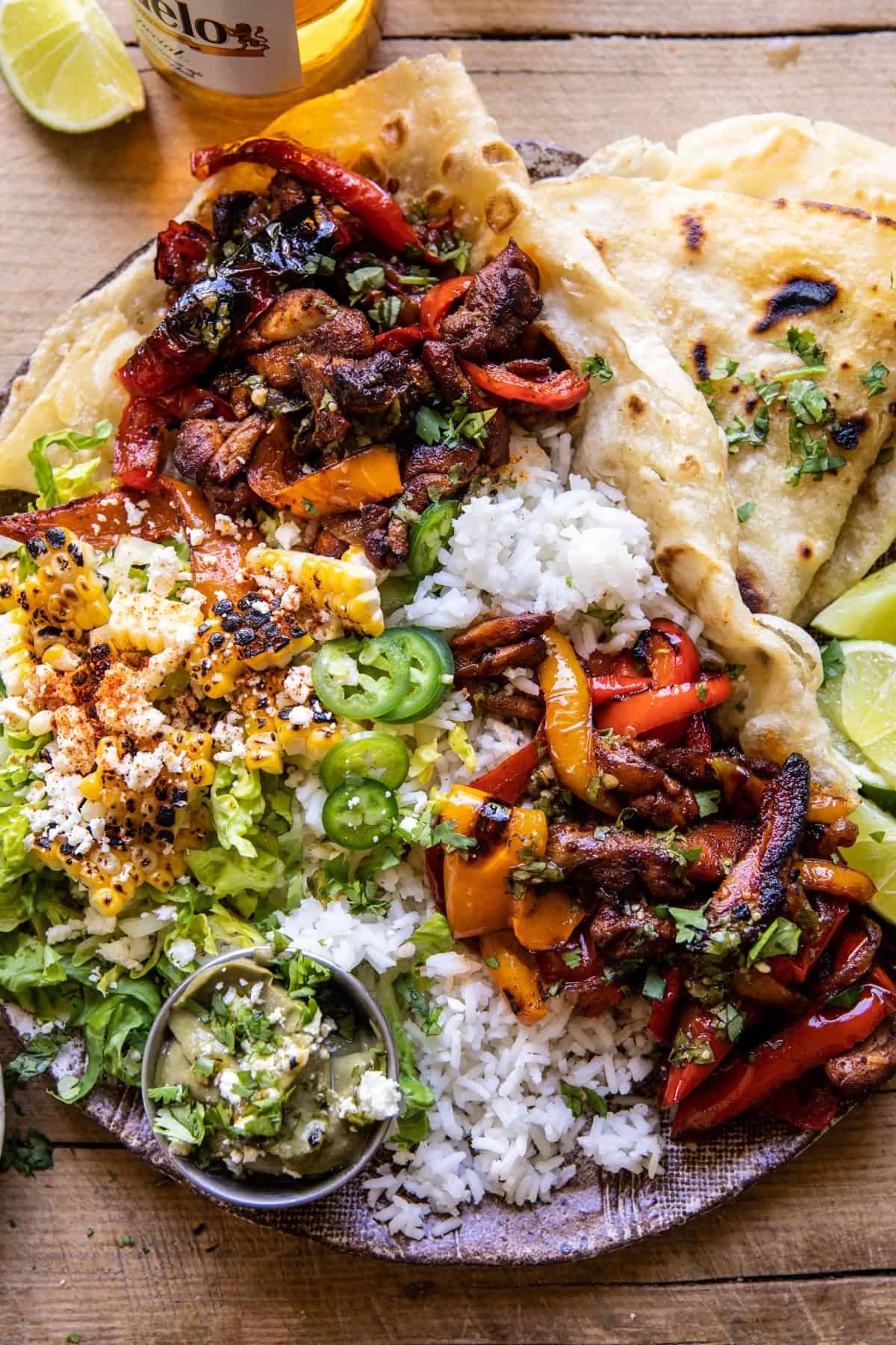 Chicken Fajita Tortilla Bowls