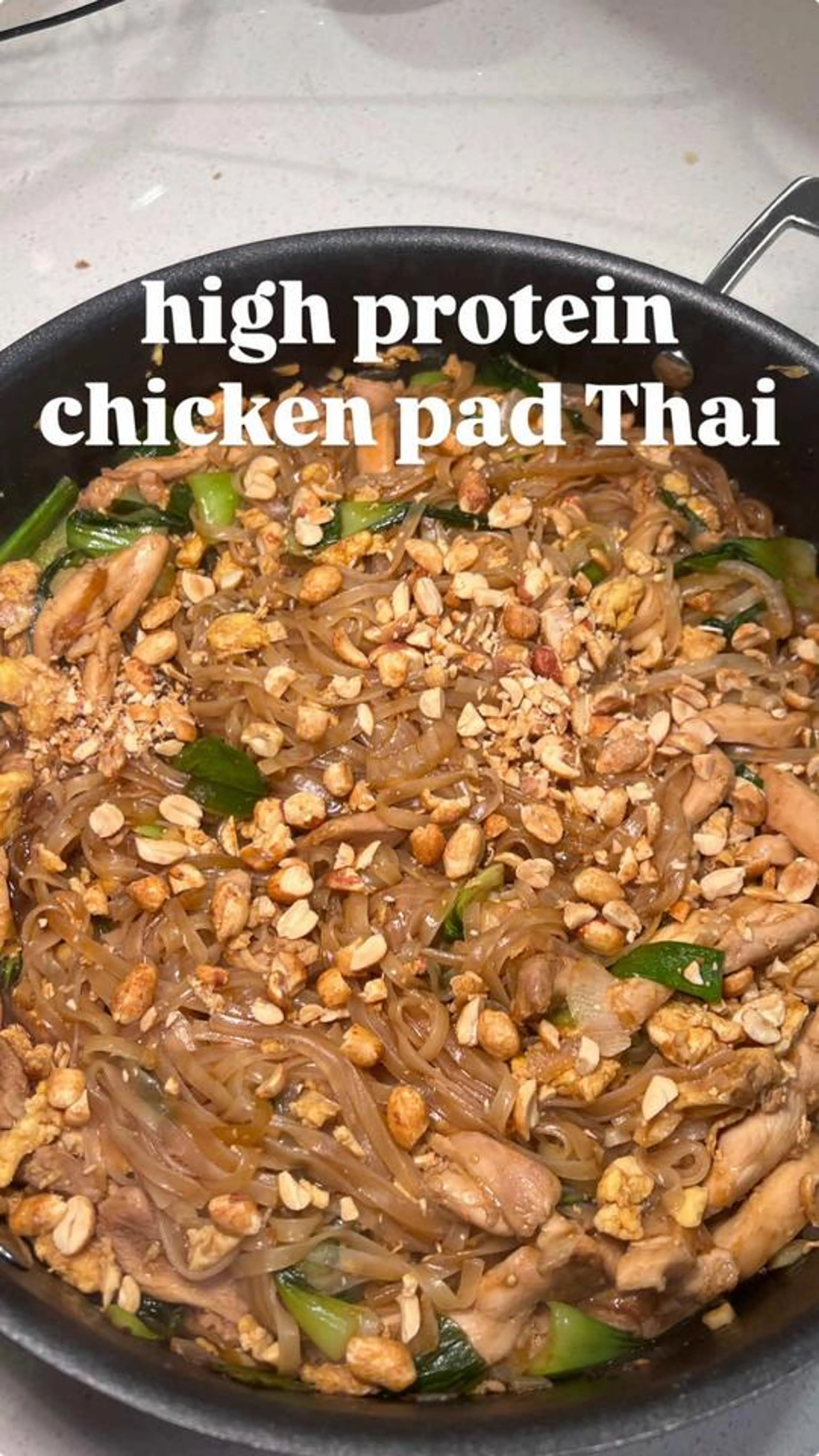 High Protein Chicken Pad Thai