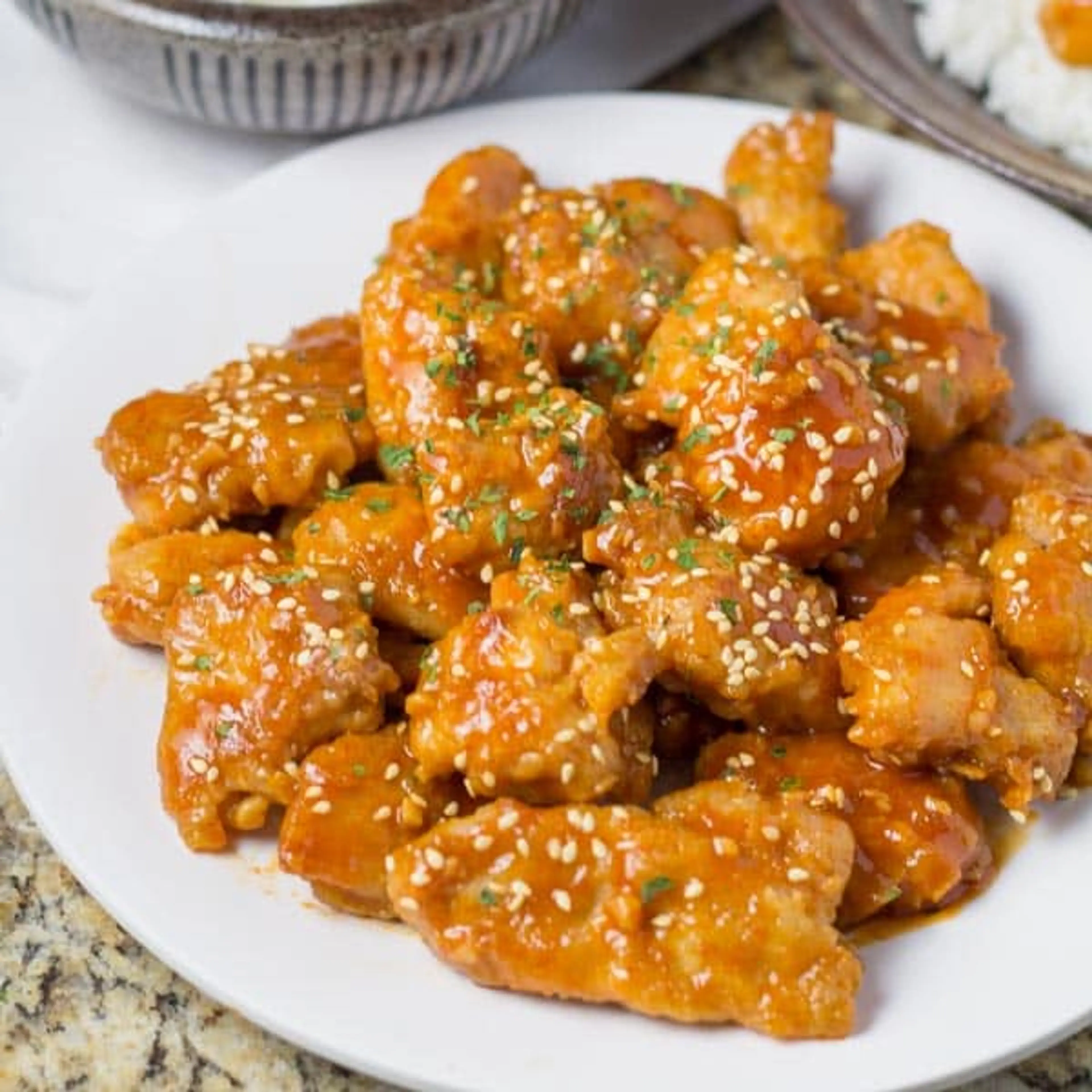 Baked Orange Sriracha Chicken