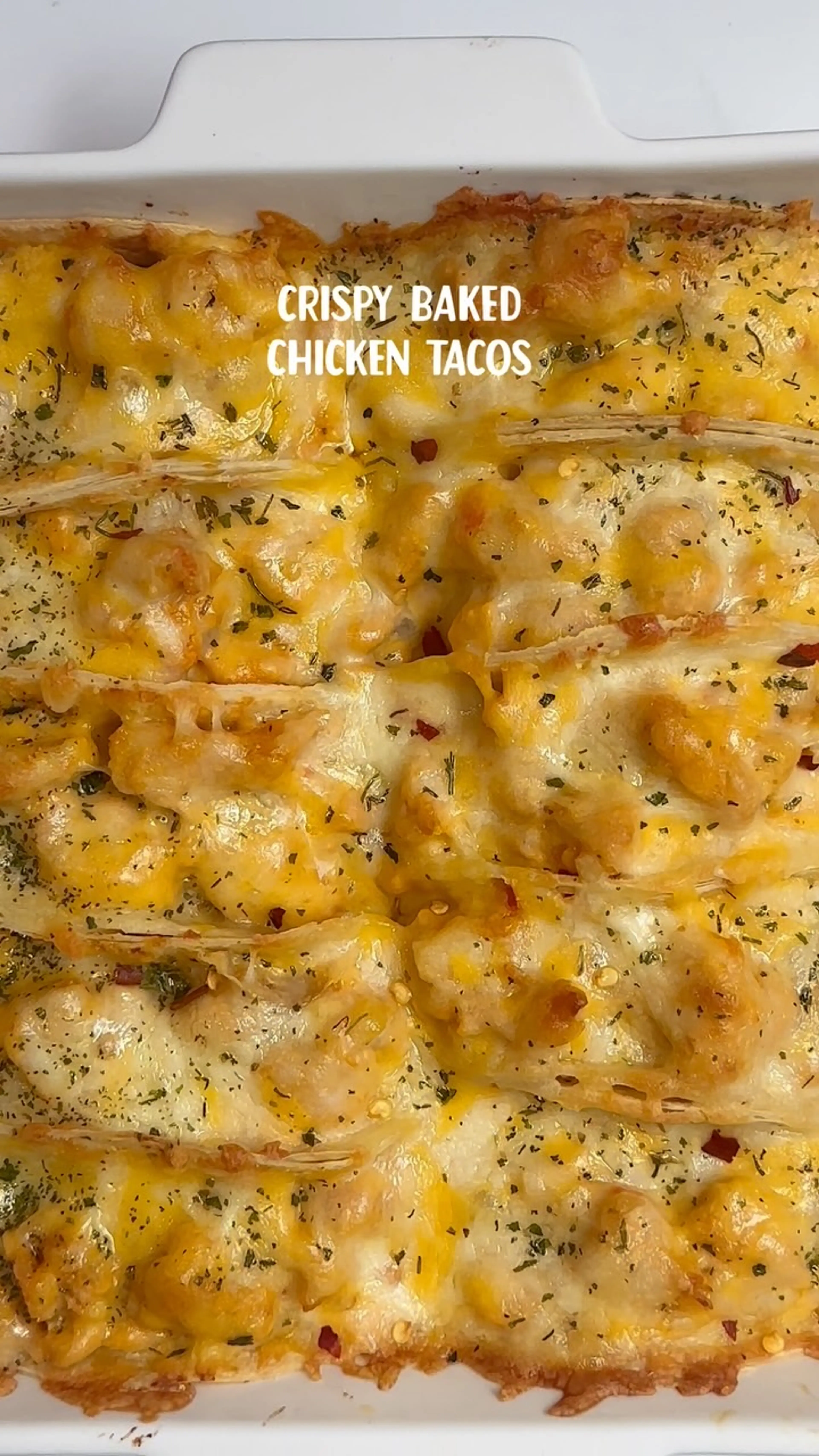 Crispy Baked Chicken Tacos