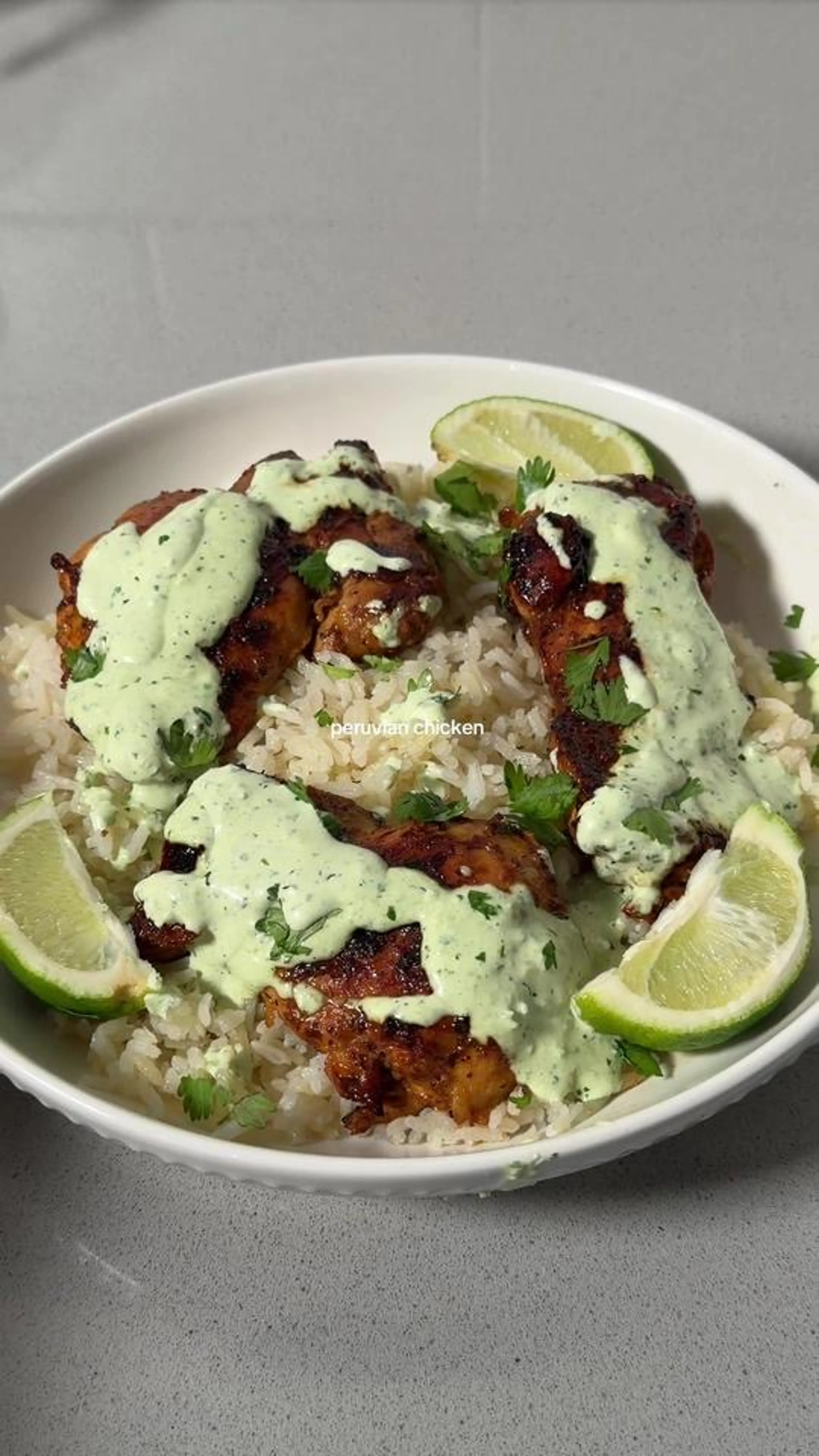 Peruvian Chicken with Aji Verde