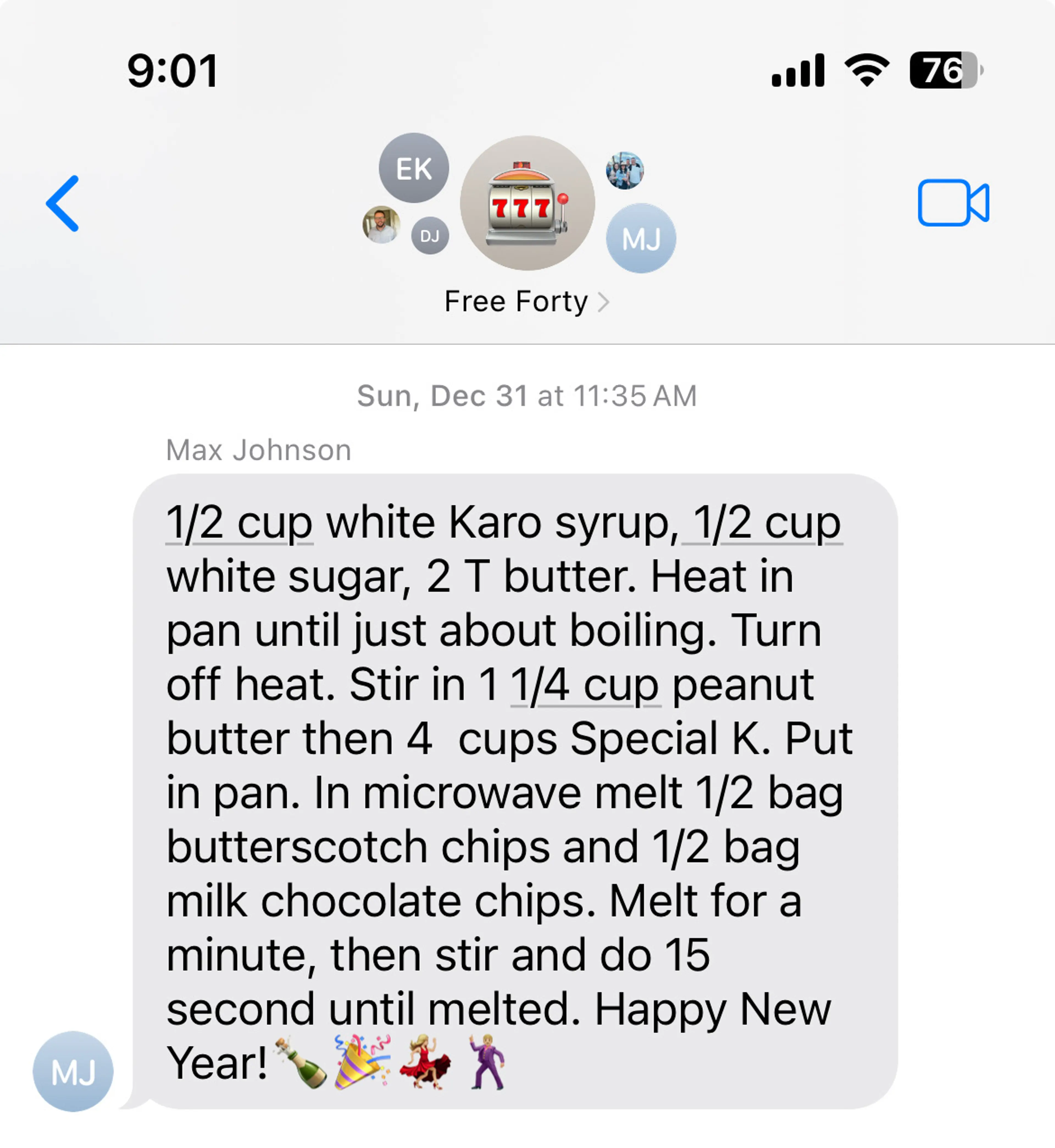 Special K Bars