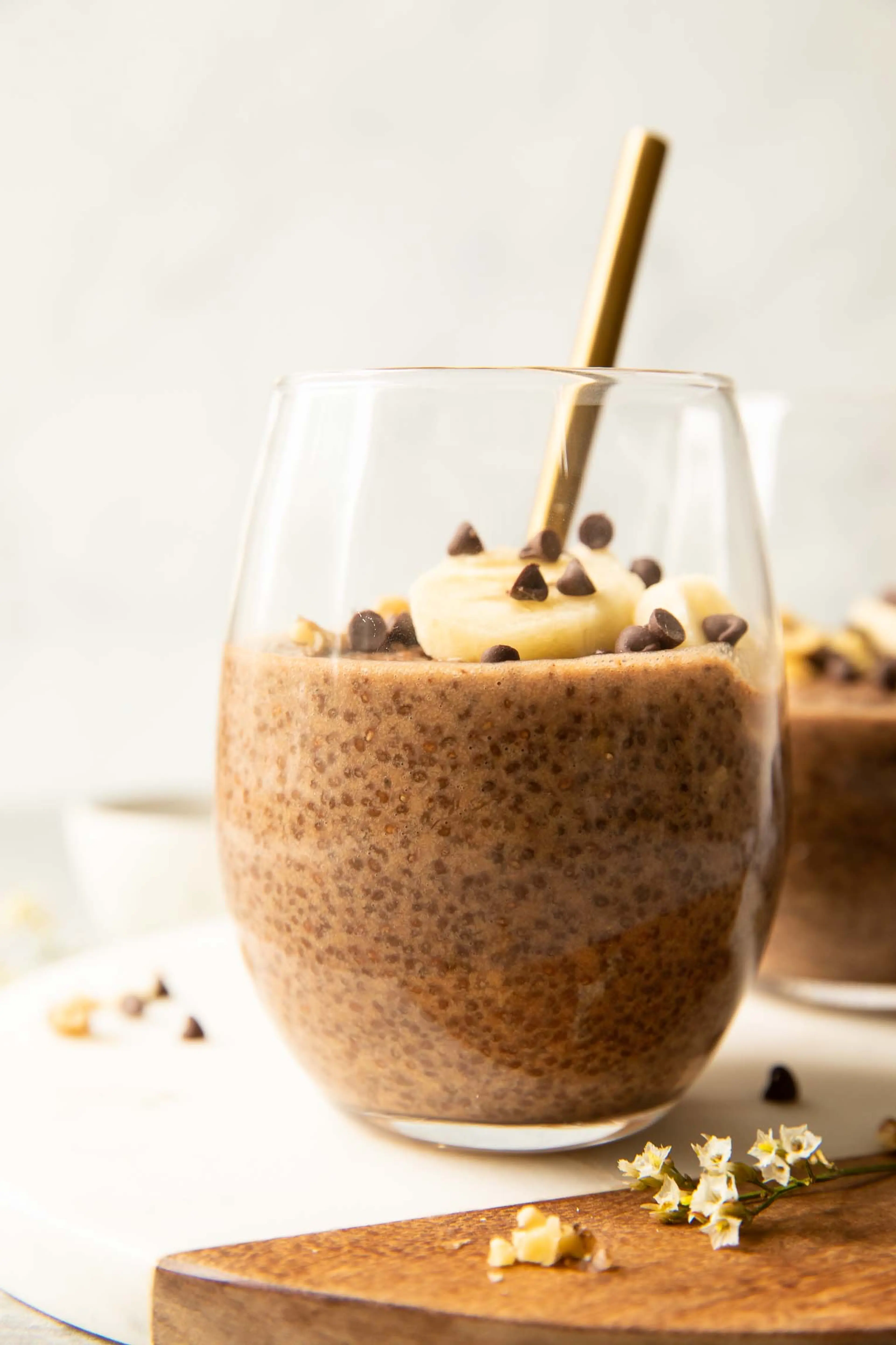 Chocolate Banana Chia Seed Pudding