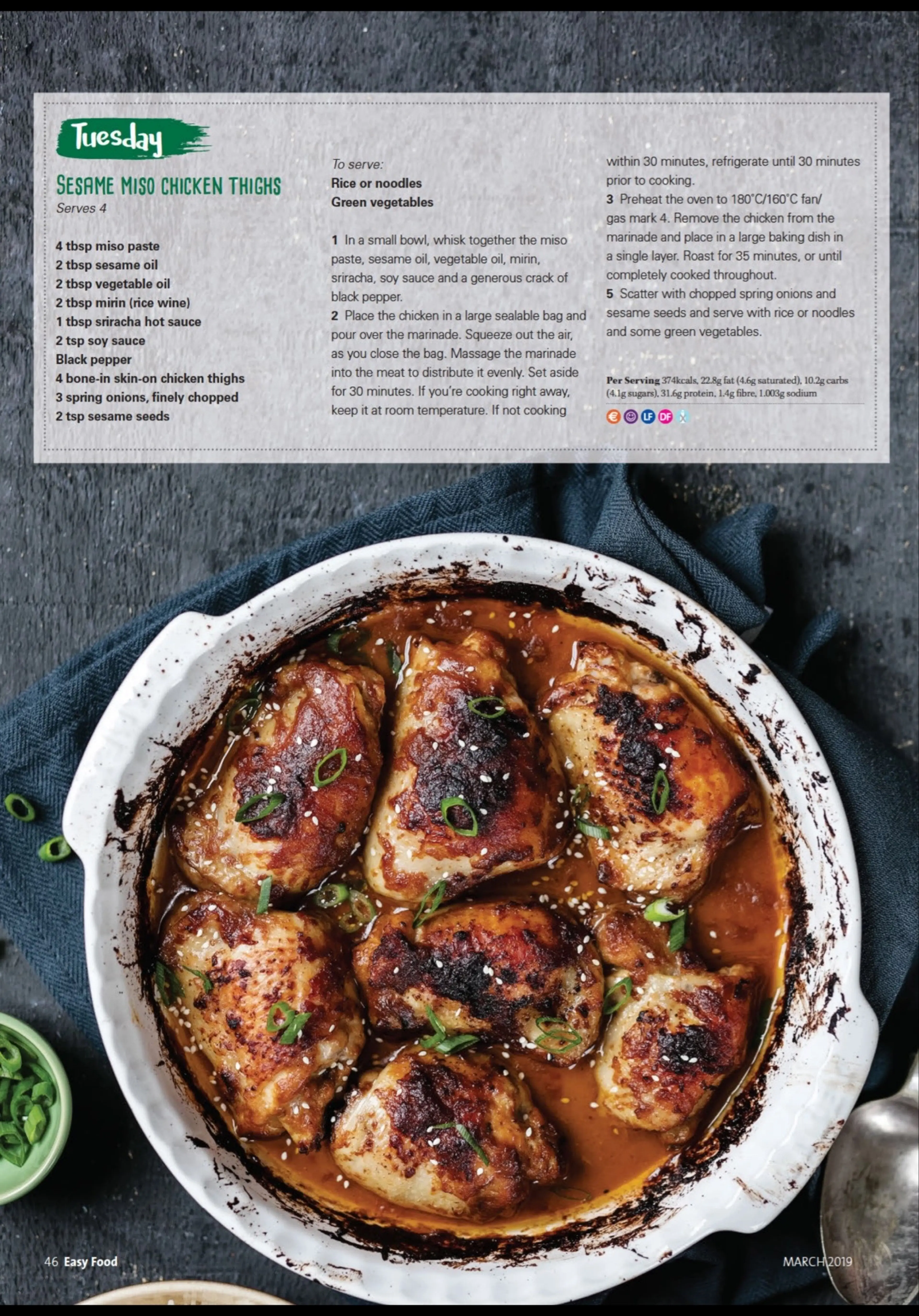 SESAME MISO CHICKEN THIGHS