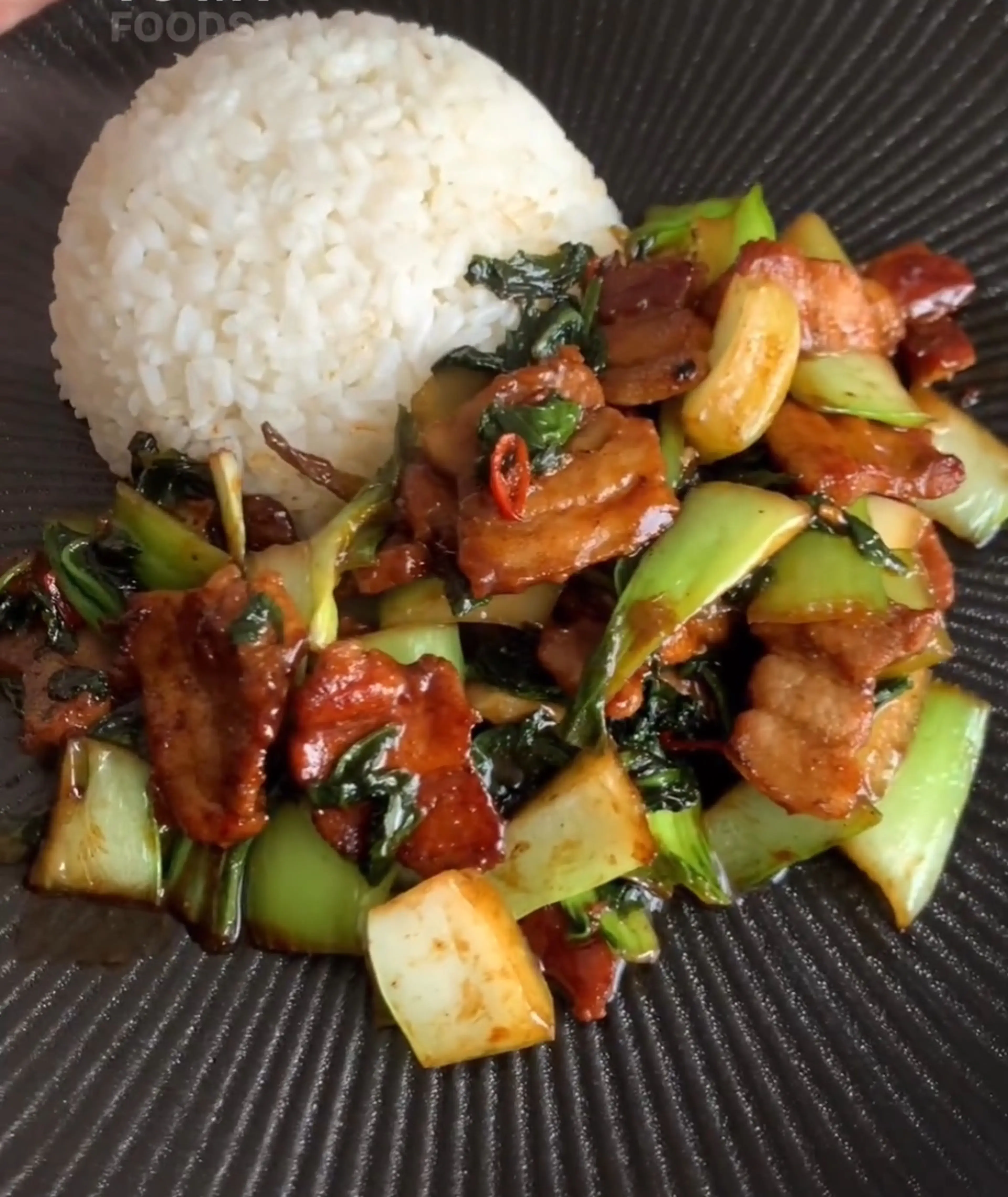 Pork And Bok Choy Stir-Fry