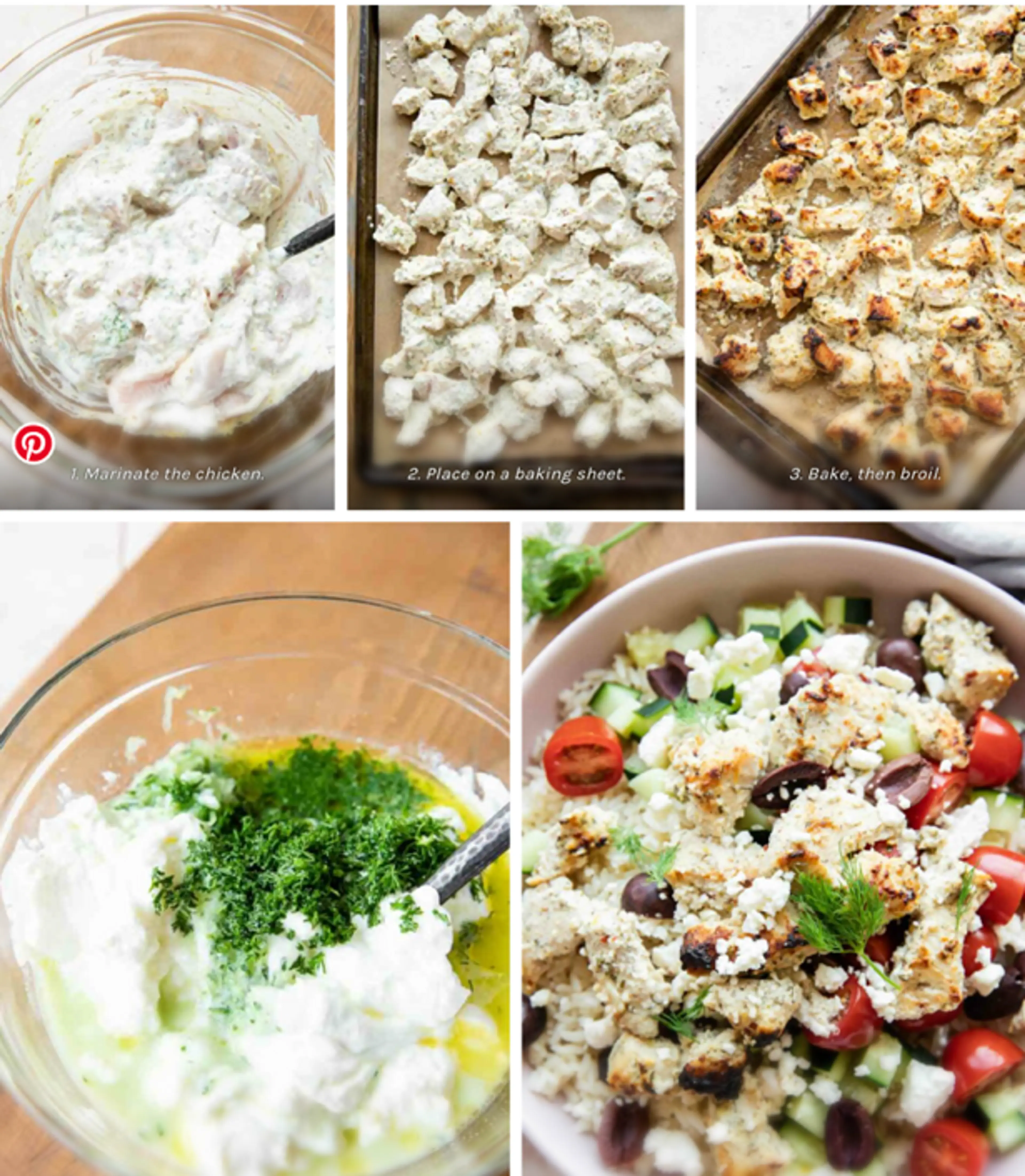 Greek Chicken Rice Bowls