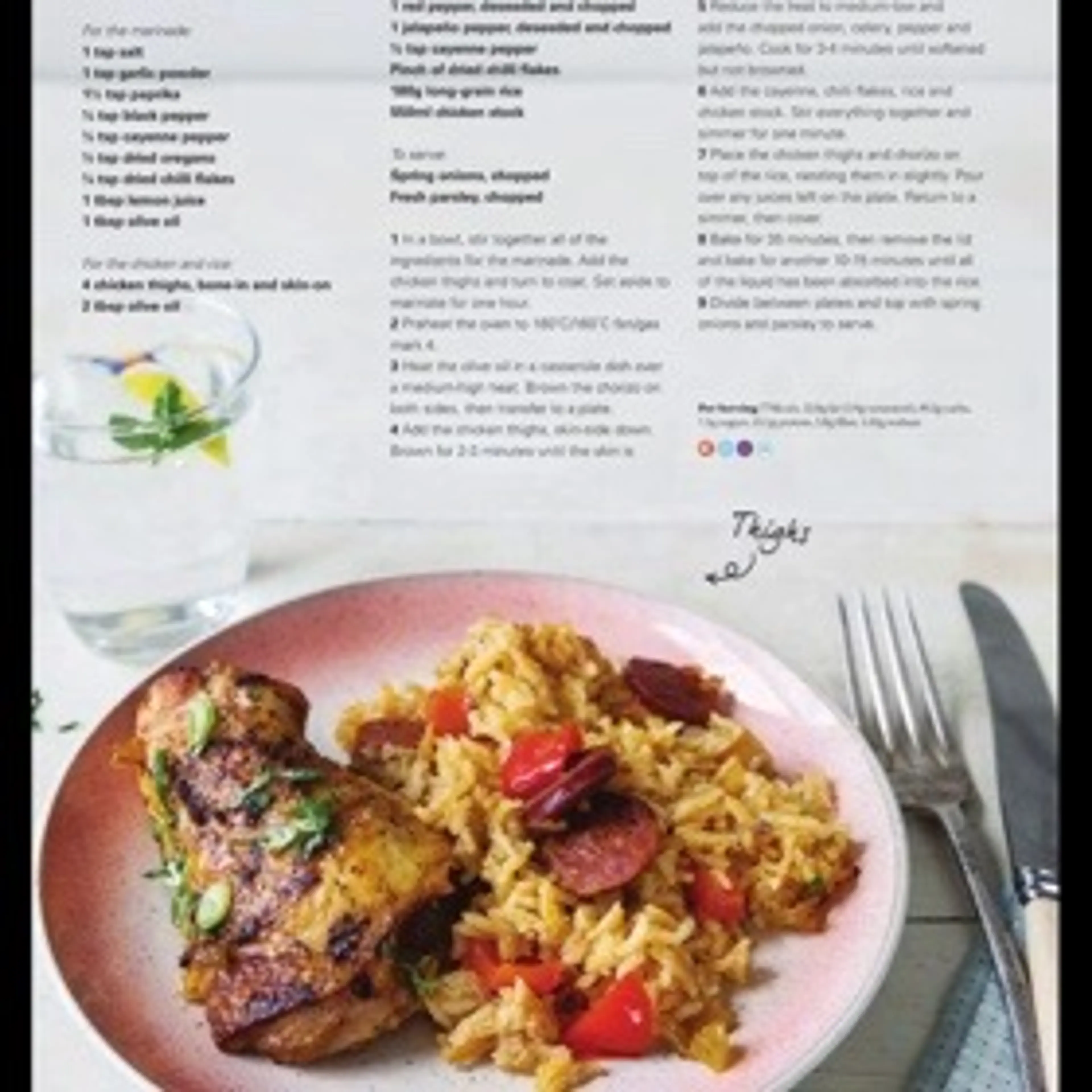 One-pan chicken dirty rice
