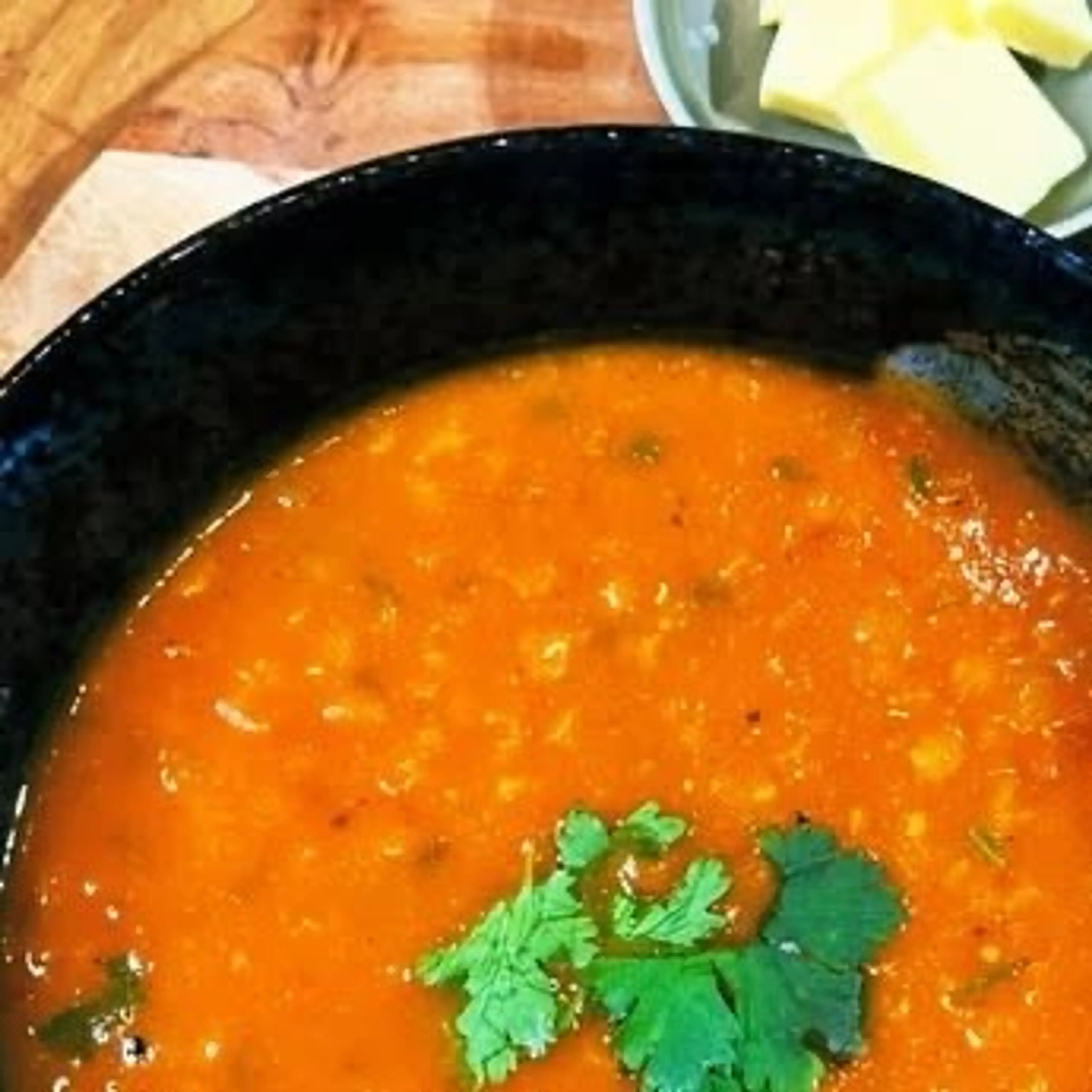 Red Lentil Soup with Wholewheat Buttermilk Scones