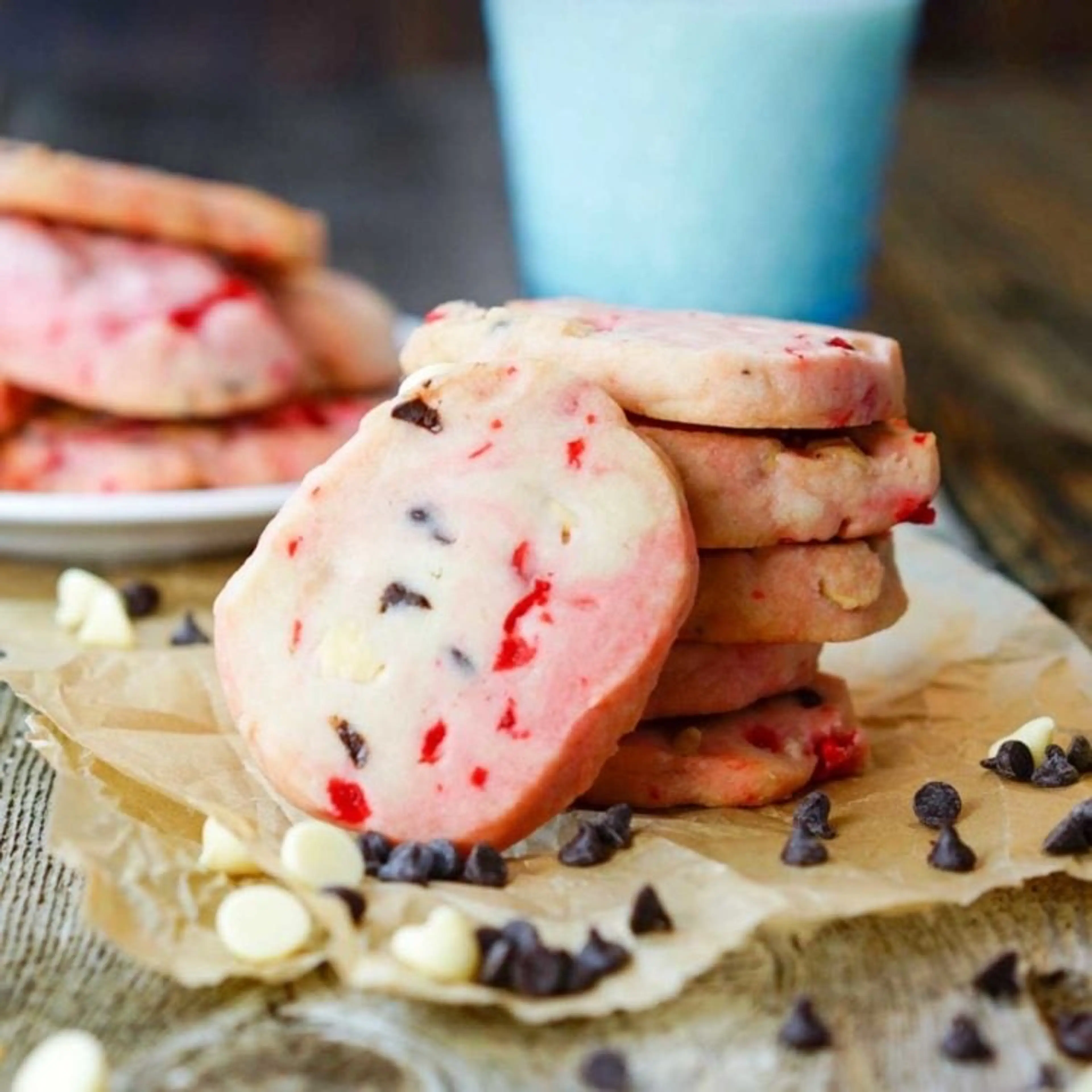 Cherry Shortbread Cookies