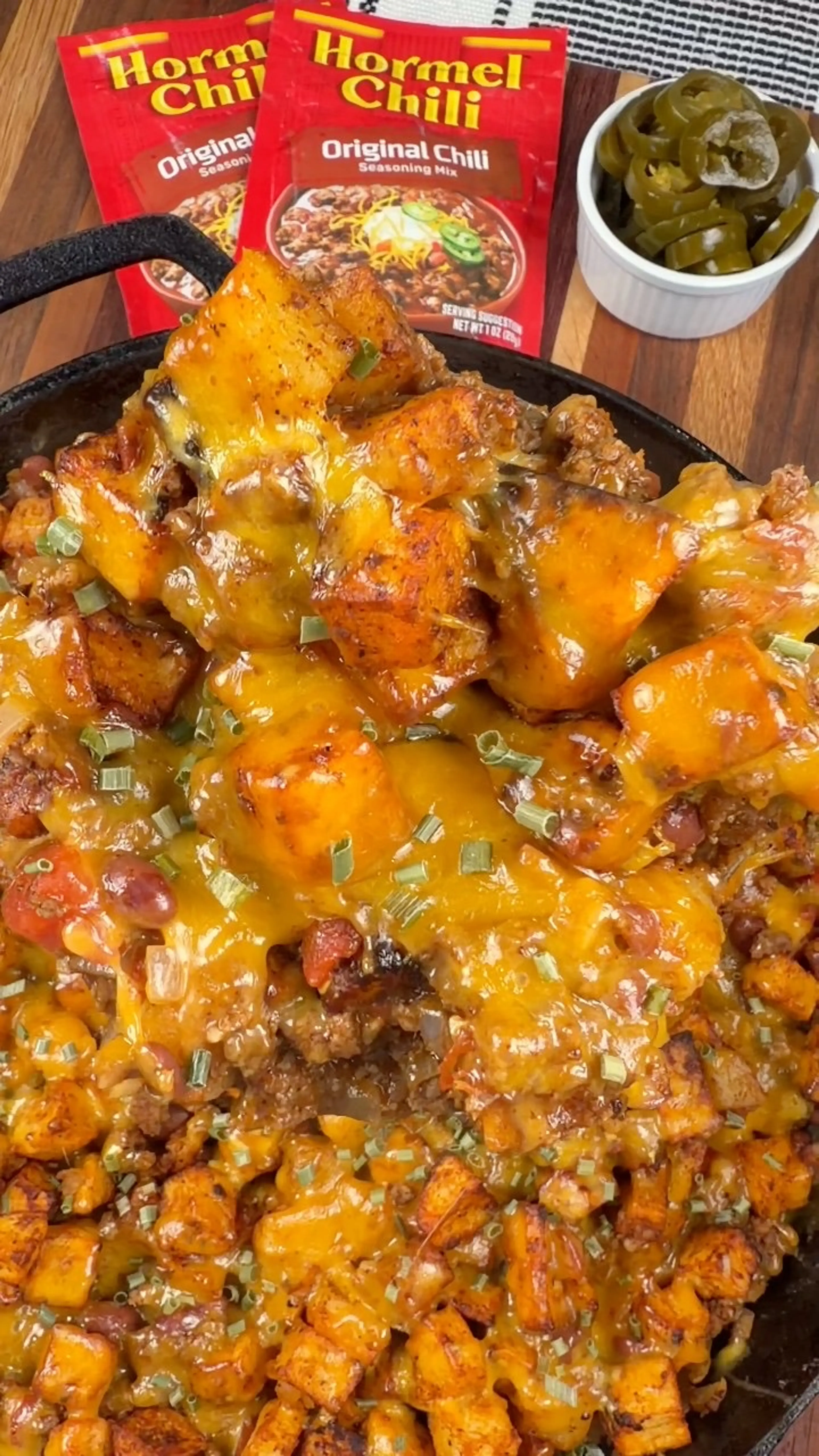 Chili Cheese Potato Skillet