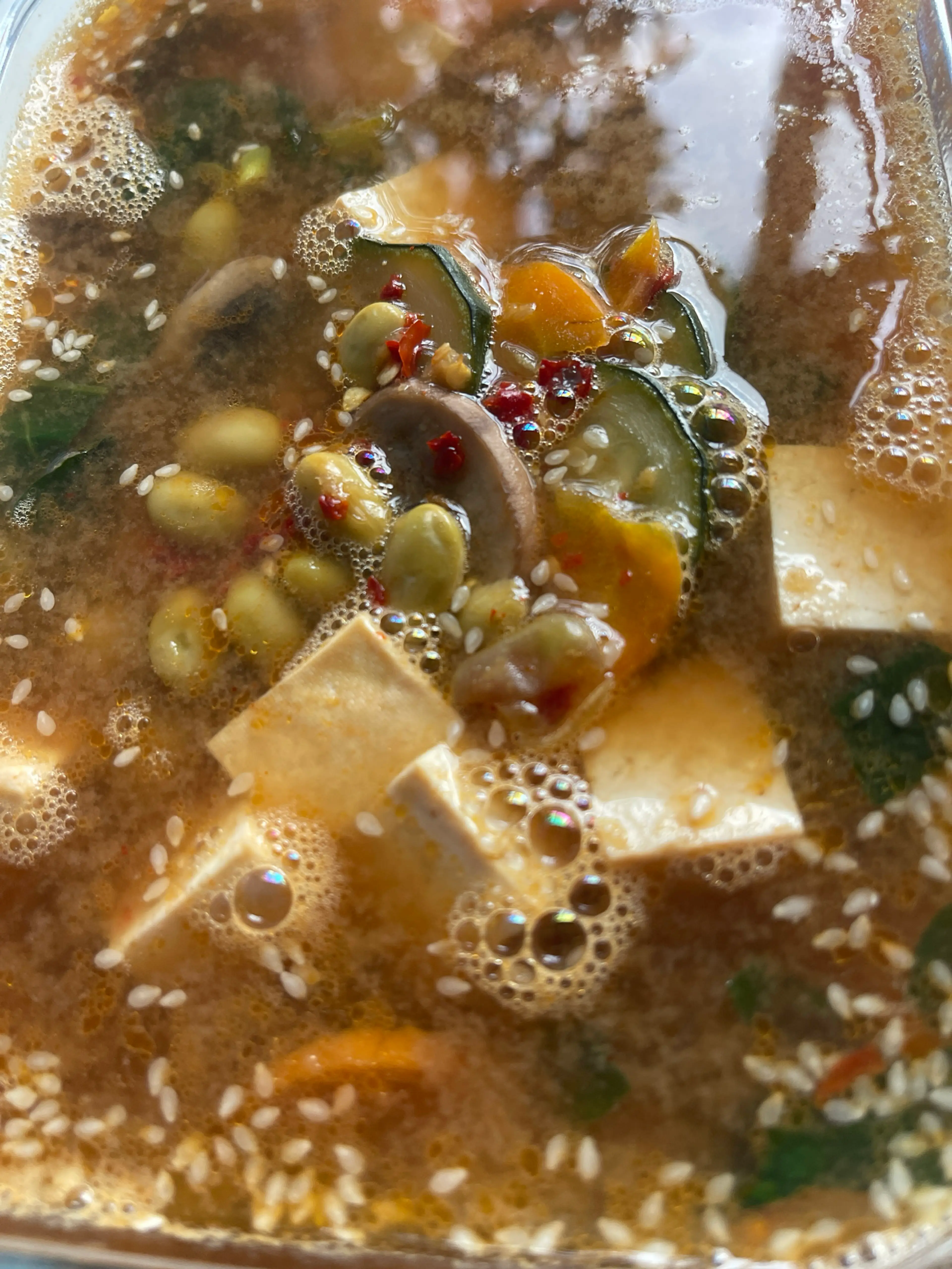 Tofu and Veggie Miso Soup