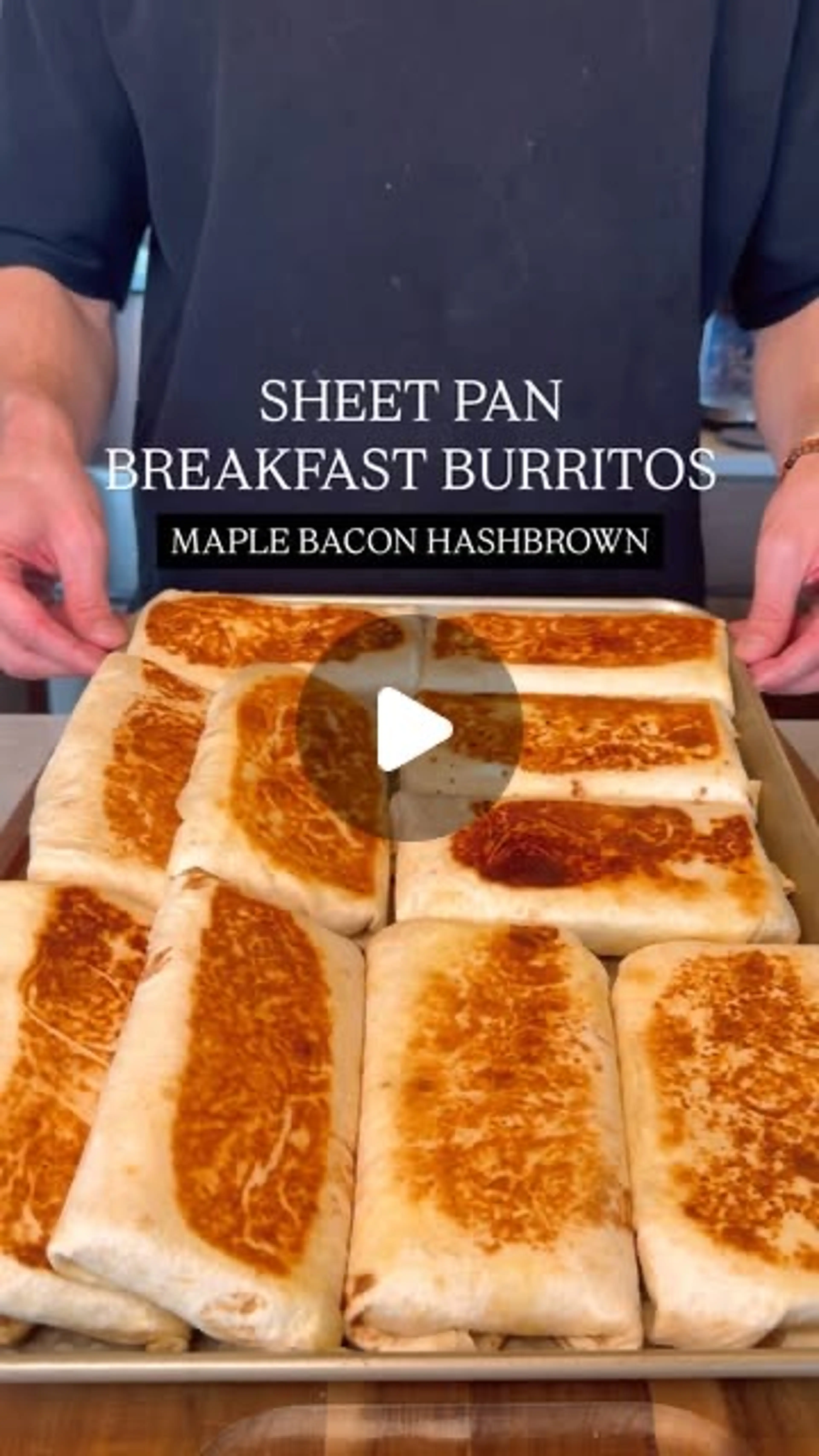 Sheet Pan Breakfast Burritos